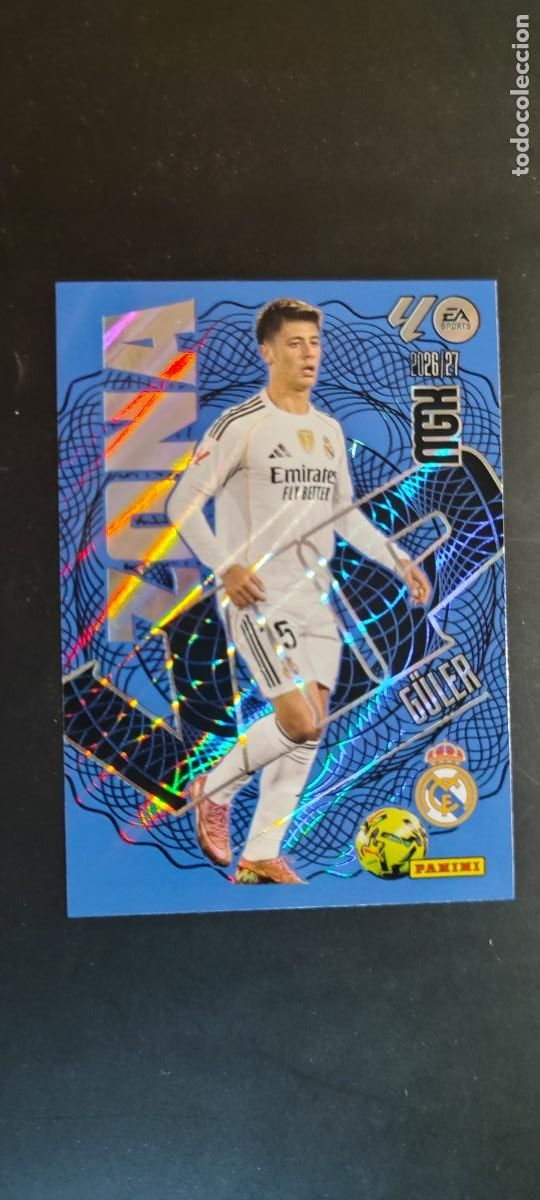 Cromos de f&uacute;tbol: MEGACRACKS 2026/27 CARD ZONA VIP GULER REAL MADRID # 396 PANINI