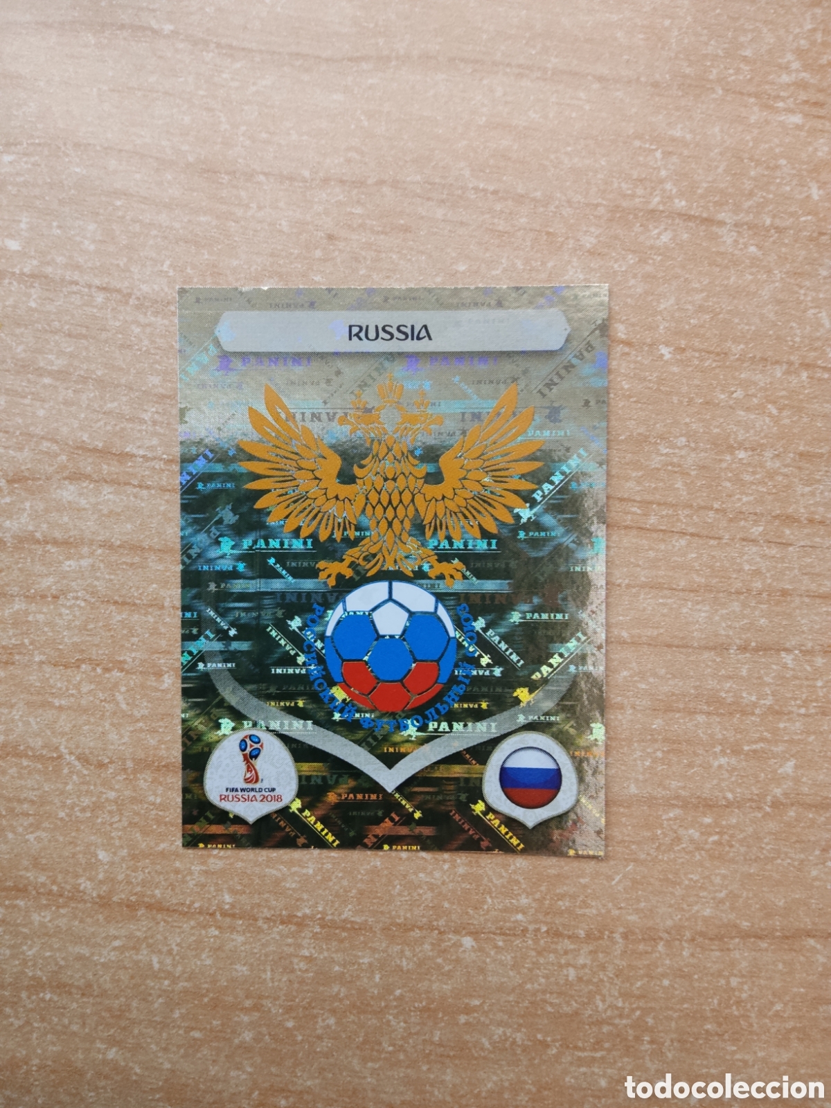Cromos de f&uacute;tbol: 32 ESCUDO RUSSIA MUNDIAL 2018 RUSSIA