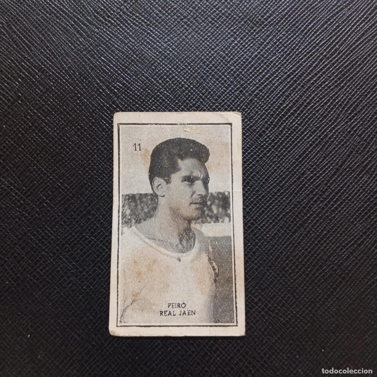 Cromos de f&uacute;tbol: 11 PEIRO REAL JAEN GRAFICAS BRASIL 1956 1957 FUTBOL LIGA 56 57 - DESPEGADO - A173 PG1