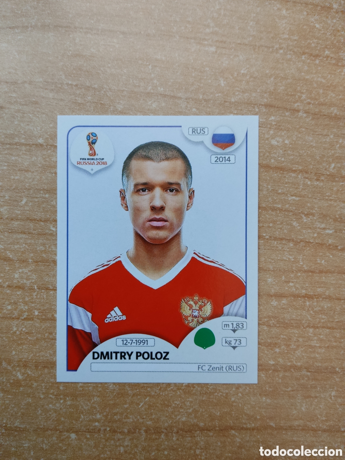 Fu&szlig;ball-Sticker: 49 DMITRY POLOZ RUSSIA MUNDIAL 2018 RUSSIA