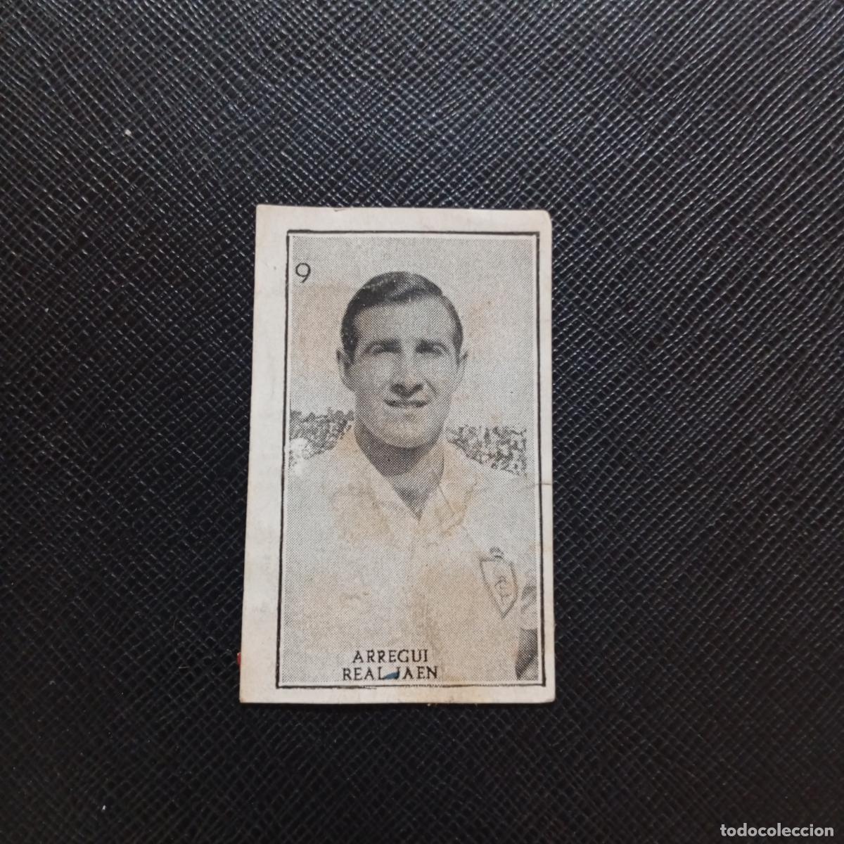 Fu&szlig;ball-Sticker: 9 ARREGUI REAL JAEN GRAFICAS BRASIL 1956 1957 FUTBOL LIGA 56 57 - DESPEGADO - A173 PG2
