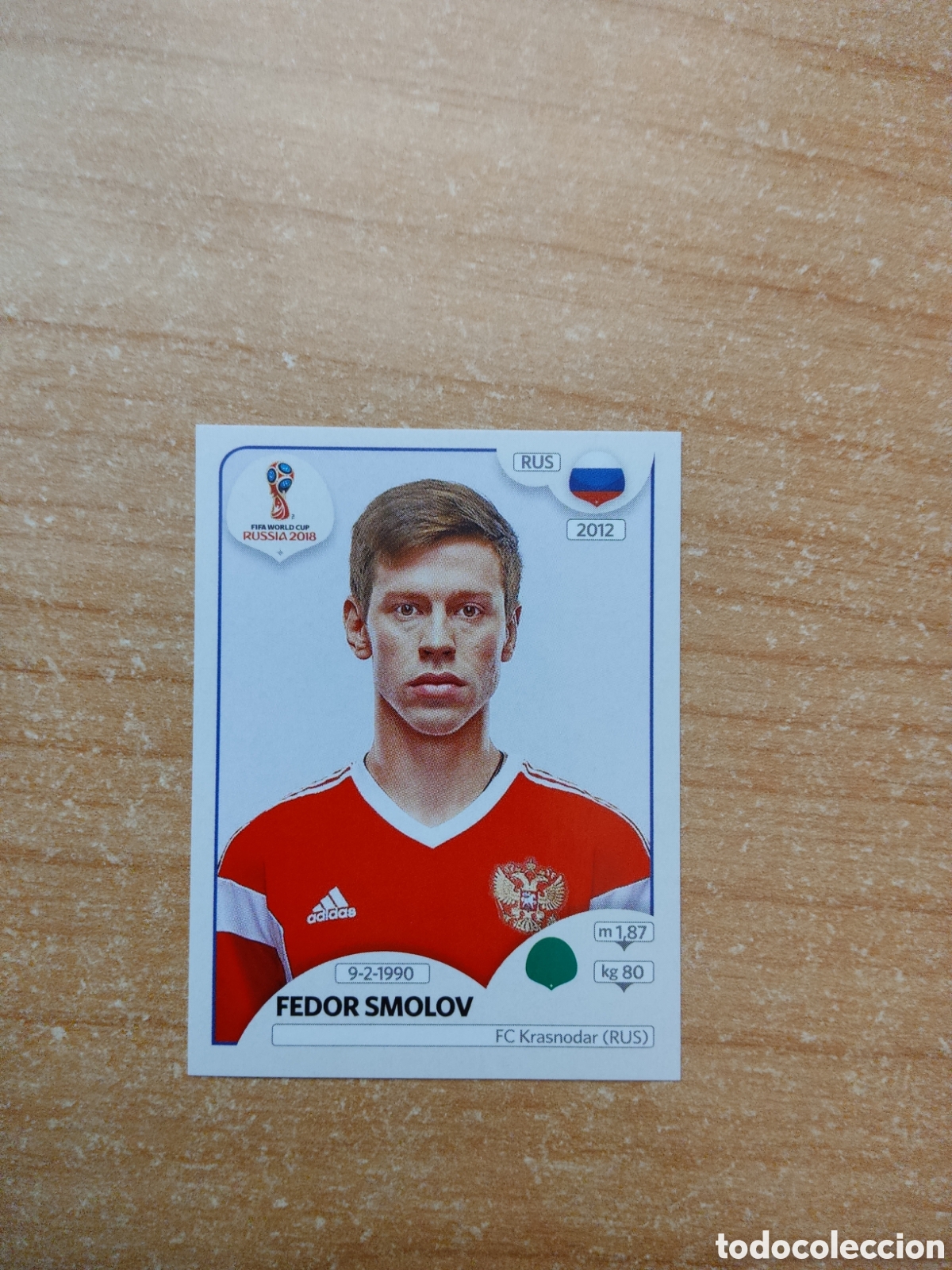 Fu&szlig;ball-Sticker: 50 FEDOR SMOLOV RUSSIA MUNDIAL 2018 RUSSIA