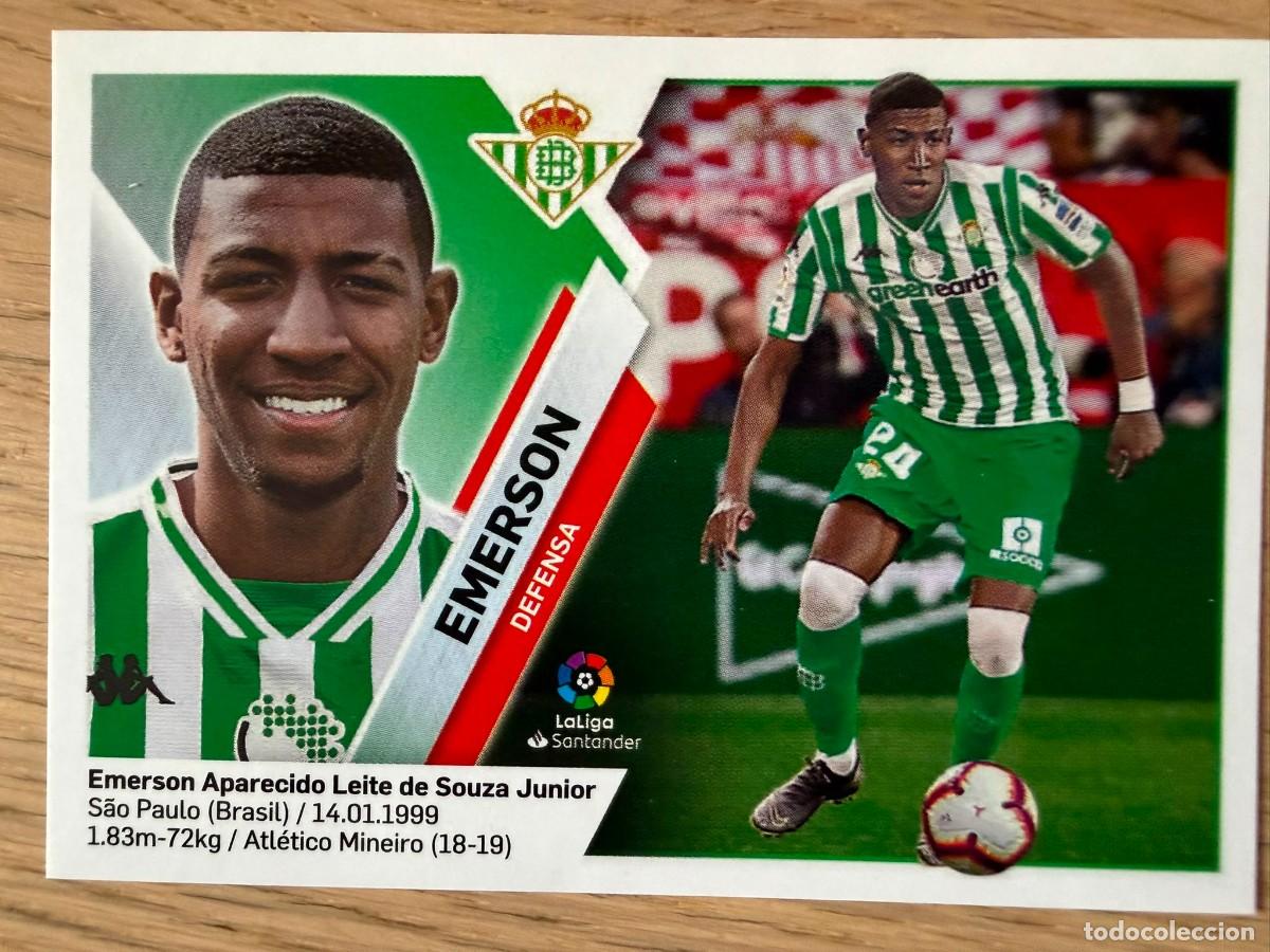 Cromos de f&uacute;tbol: 4B 4 B EMERSON REAL BETIS 19 20 2019 2020 LIGA SANTANDER COLECCIONES ESTE SIN PEGAR STICKER