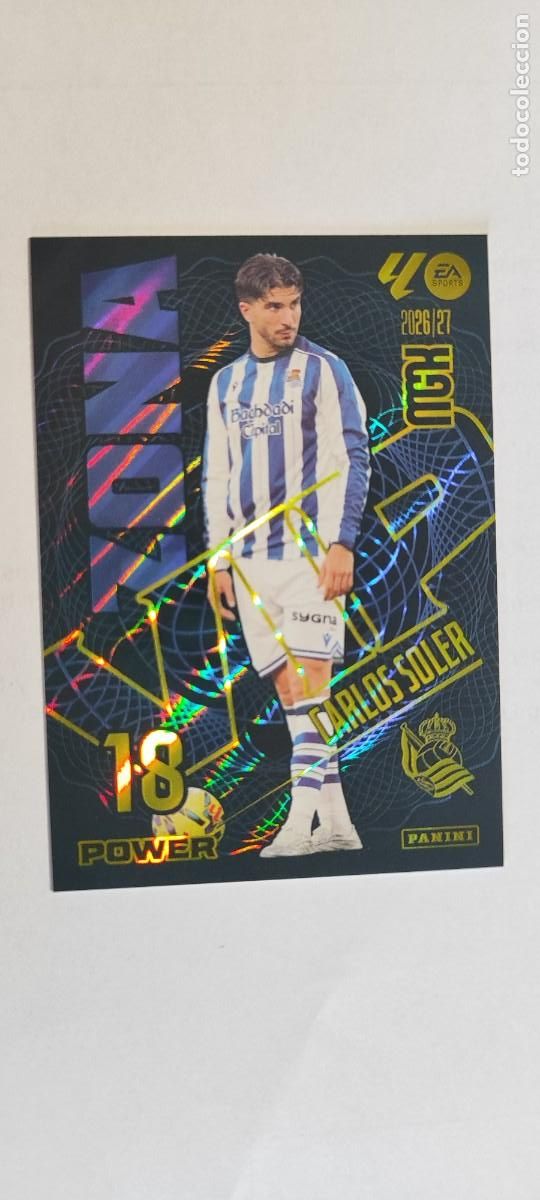 Fu&szlig;ball-Sticker: MEGACRACKS 2026/27 CARD ZONA VIP POWER CARLOS SOLER REAL SOCIEDAD # P390 PANINI
