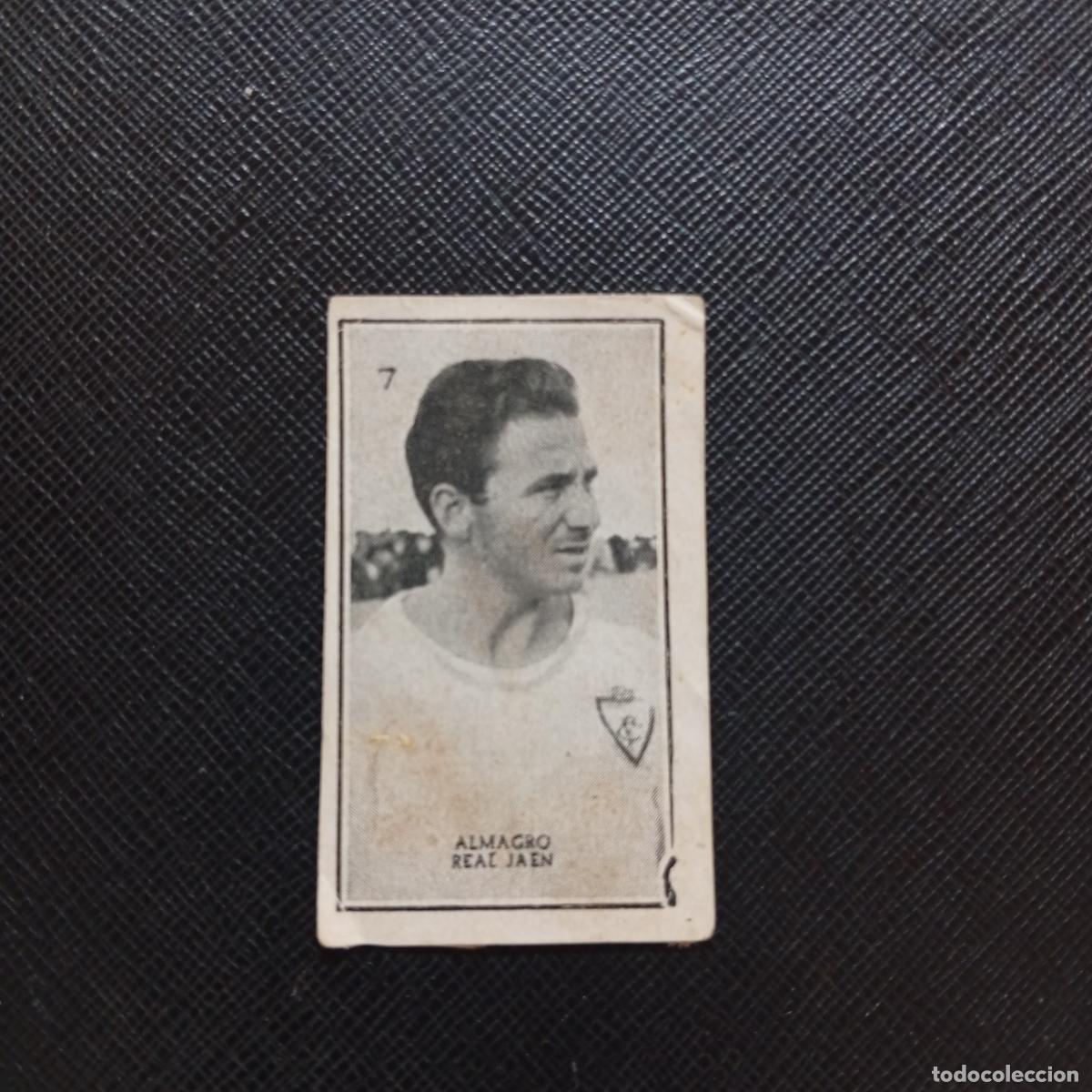 Cromos de f&uacute;tbol: 7 ALMAGRO REAL JAEN GRAFICAS BRASIL 1956 1957 FUTBOL LIGA 56 57 - DESPEGADO - A173 PG9