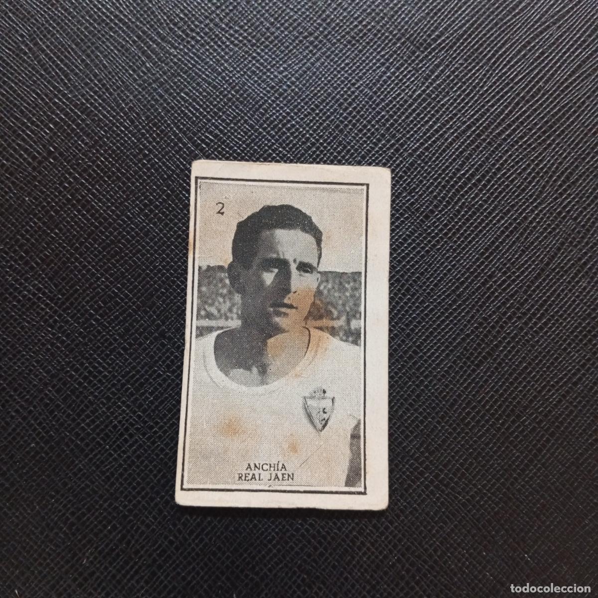 Football Stickers: 2 ANCHIA REAL JAEN GRAFICAS BRASIL 1956 1957 FUTBOL LIGA 56 57 - DESPEGADO - A173 PG10