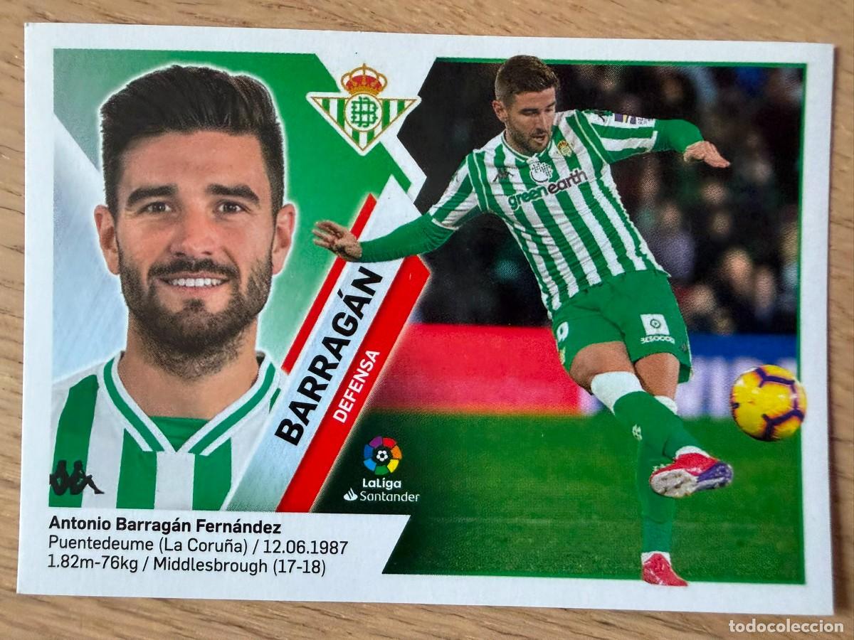 Football Stickers: 6B 6 B BARRAGAN REAL BETIS 19 20 2019 2020 LIGA SANTANDER COLECCIONES ESTE SIN PEGAR STICKER
