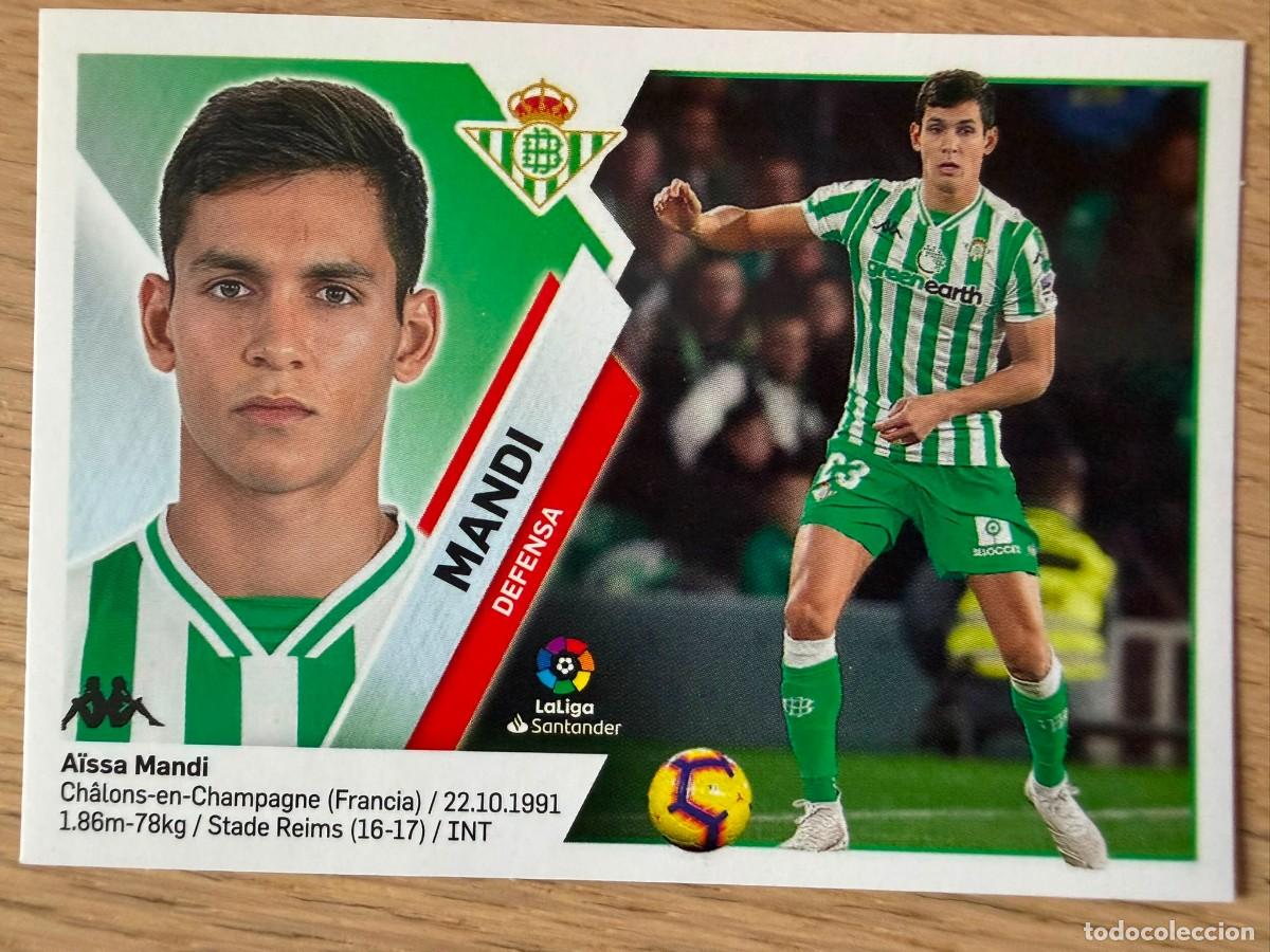 Football Stickers: 7 MANDI REAL BETIS 19 20 2019 2020 LIGA SANTANDER COLECCIONES ESTE SIN PEGAR STICKER