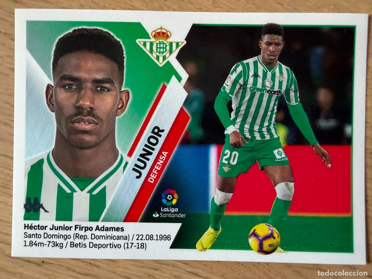 Cromos de f&uacute;tbol: 8 JUNIOR FIRPO REAL BETIS 19 20 2019 2020 LIGA SANTANDER COLECCIONES ESTE SIN PEGAR STICKER