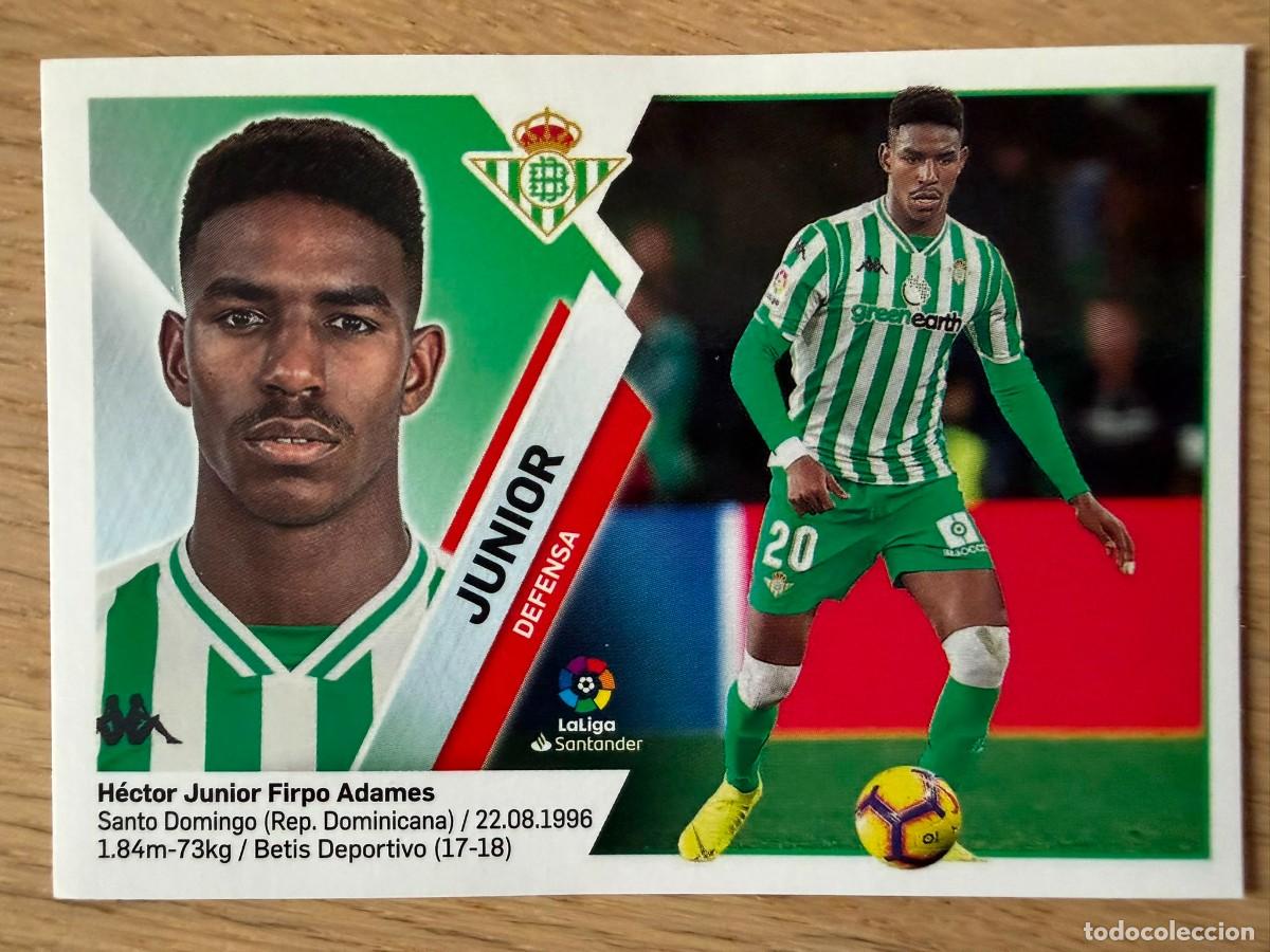 Cromos de f&uacute;tbol: 8 JUNIOR FIRPO REAL BETIS 19 20 2019 2020 LIGA SANTANDER COLECCIONES ESTE SIN PEGAR STICKER