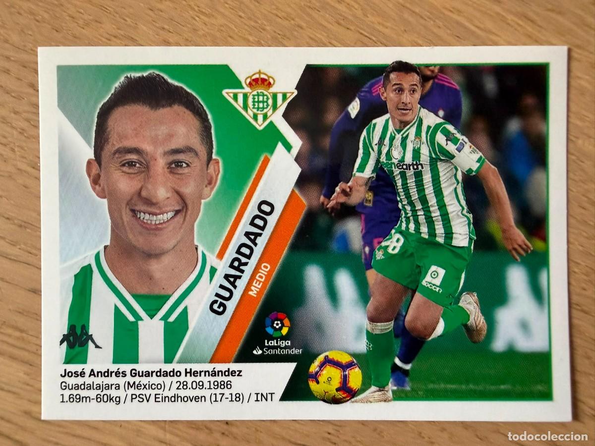 Cromos de f&uacute;tbol: 10 GUARDADO REAL BETIS 19 20 2019 2020 LIGA SANTANDER COLECCIONES ESTE SIN PEGAR STICKER