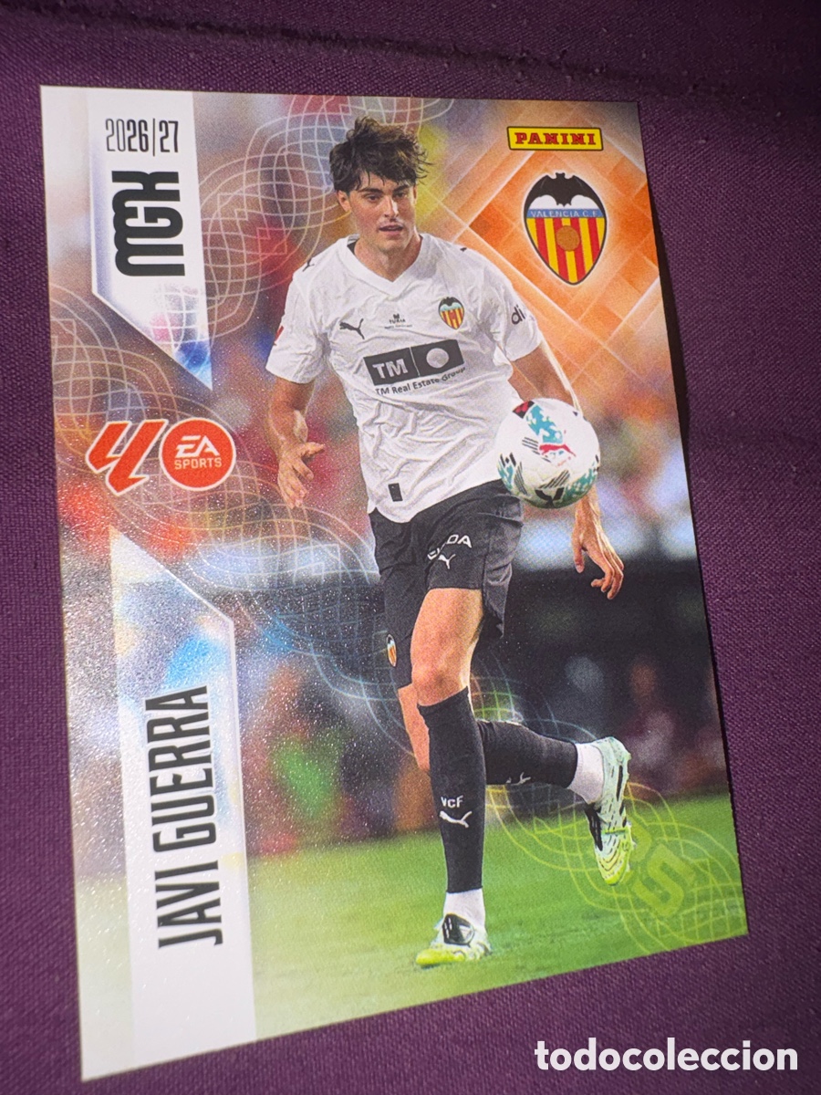 Cromos de f&uacute;tbol: Javi guerra Valencia megacracks 2026-2027 2026-2027