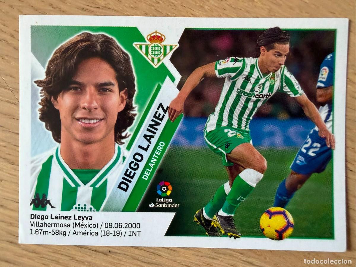 Cromos de f&uacute;tbol: 14B 14 B DIEGO LAINEZ REAL BETIS 19 20 2019 2020 LIGA SANTANDER COLECCIONES ESTE SIN PEGAR STICKER