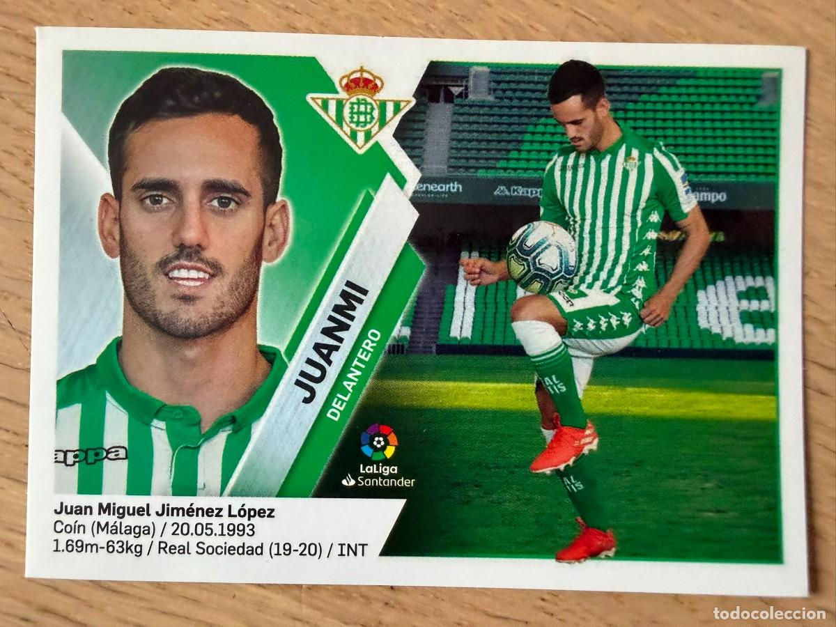 Cromos de f&uacute;tbol: 16 JUANMI REAL BETIS 19 20 2019 2020 LIGA SANTANDER COLECCIONES ESTE SIN PEGAR STICKER