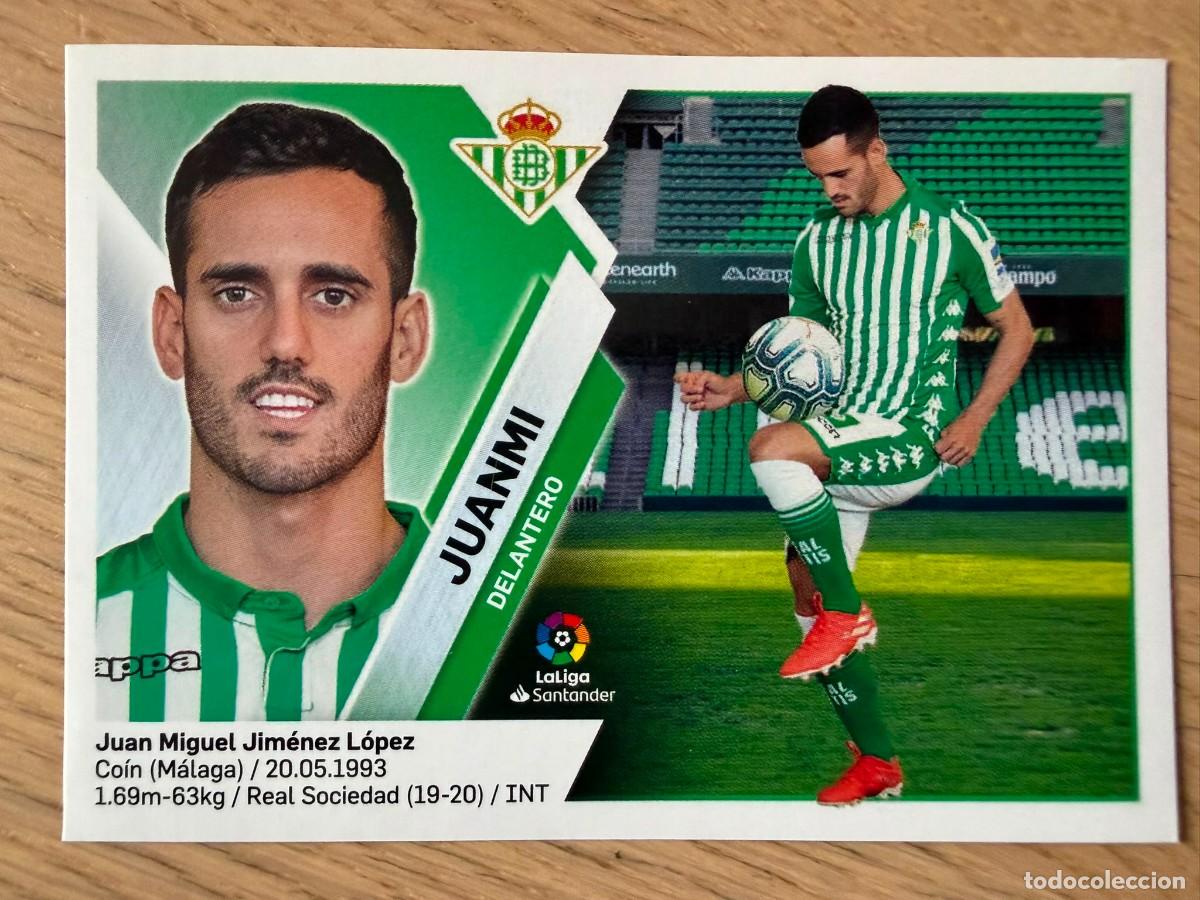 Cromos de f&uacute;tbol: 16 JUANMI REAL BETIS 19 20 2019 2020 LIGA SANTANDER COLECCIONES ESTE SIN PEGAR STICKER