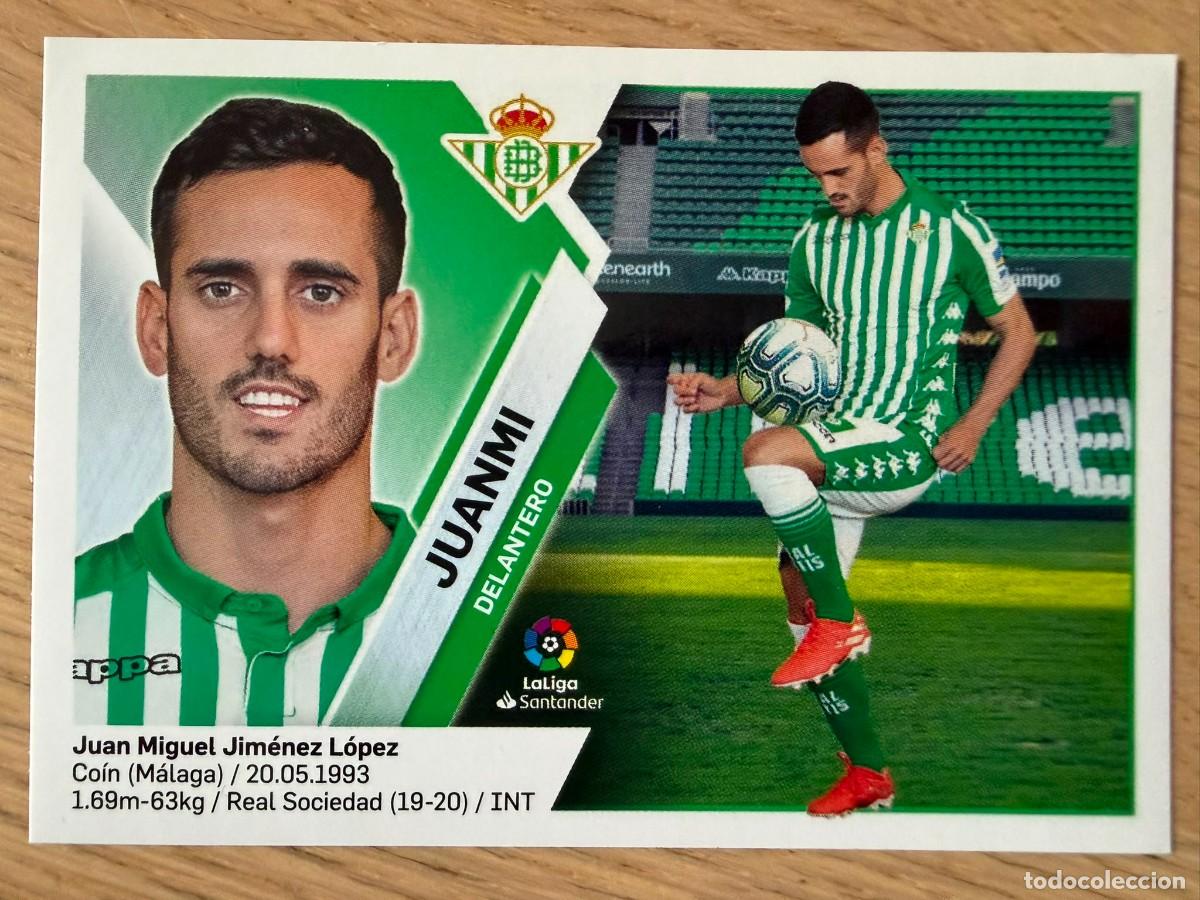 Cromos de f&uacute;tbol: 16 JUANMI REAL BETIS 19 20 2019 2020 LIGA SANTANDER COLECCIONES ESTE SIN PEGAR STICKER