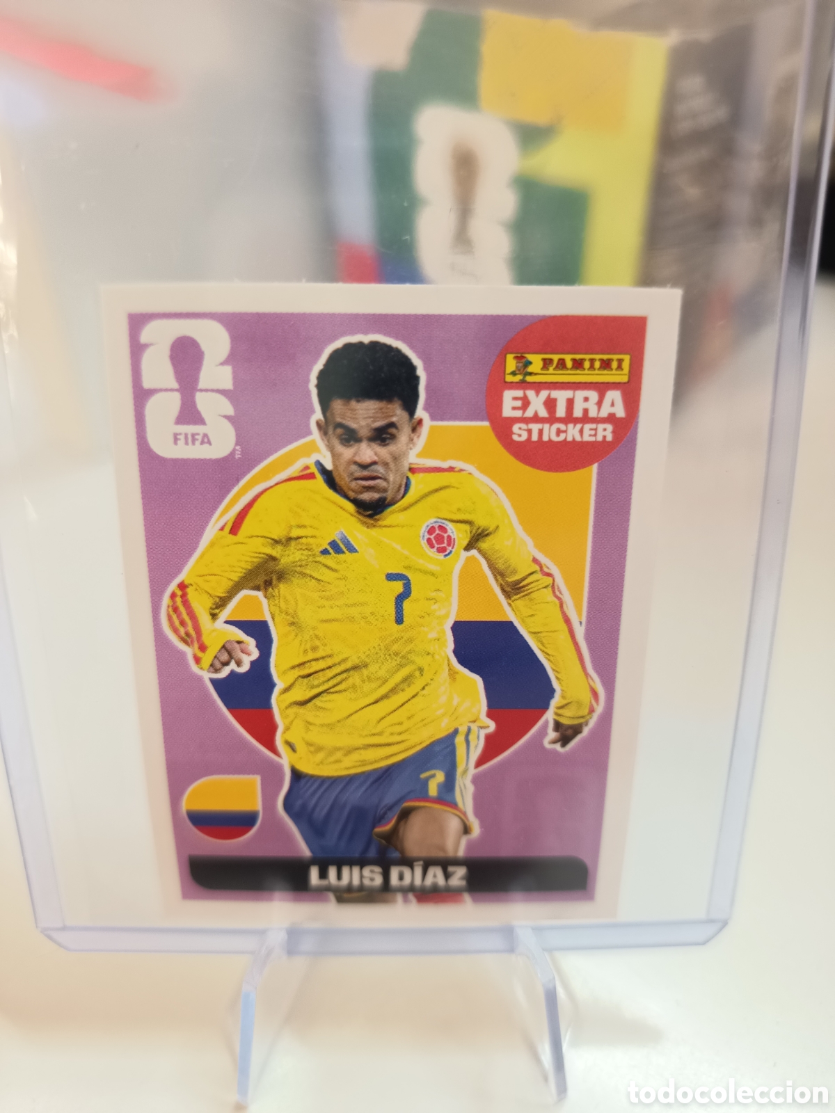 Cromos de f&uacute;tbol: EXTRA STICKER MUNDIAL WORLD CUP 2026 VIOLETA LUIS DIAZ