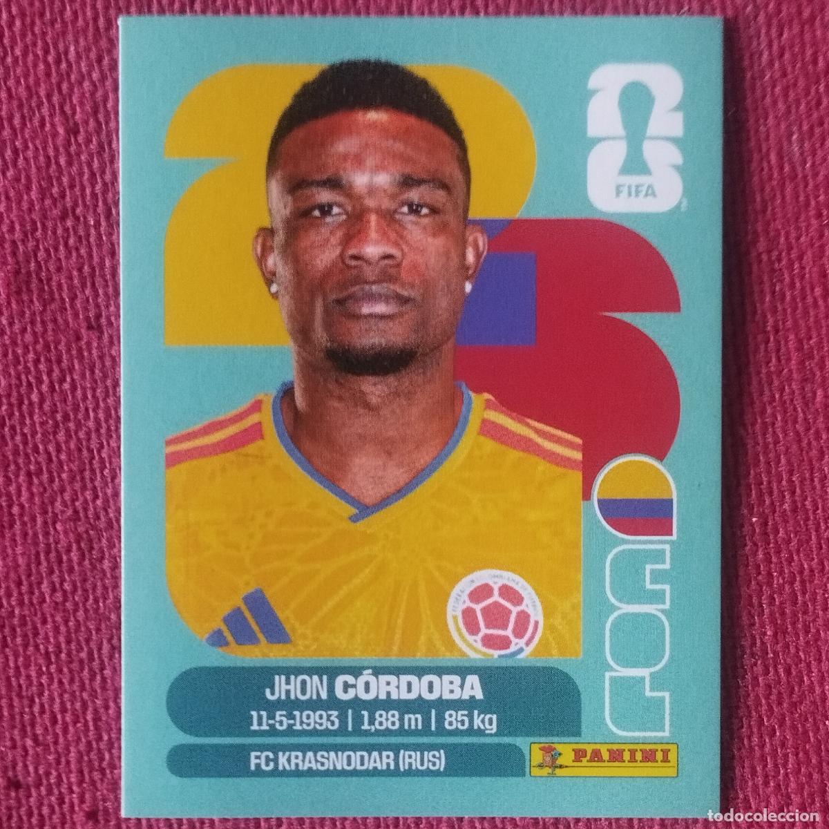 Cromos de f&uacute;tbol: JHON CORDOBA - COL 18 - COLOMBIA - MUNDIAL DE FUTBOL - FIFA WORLD CUP 2026