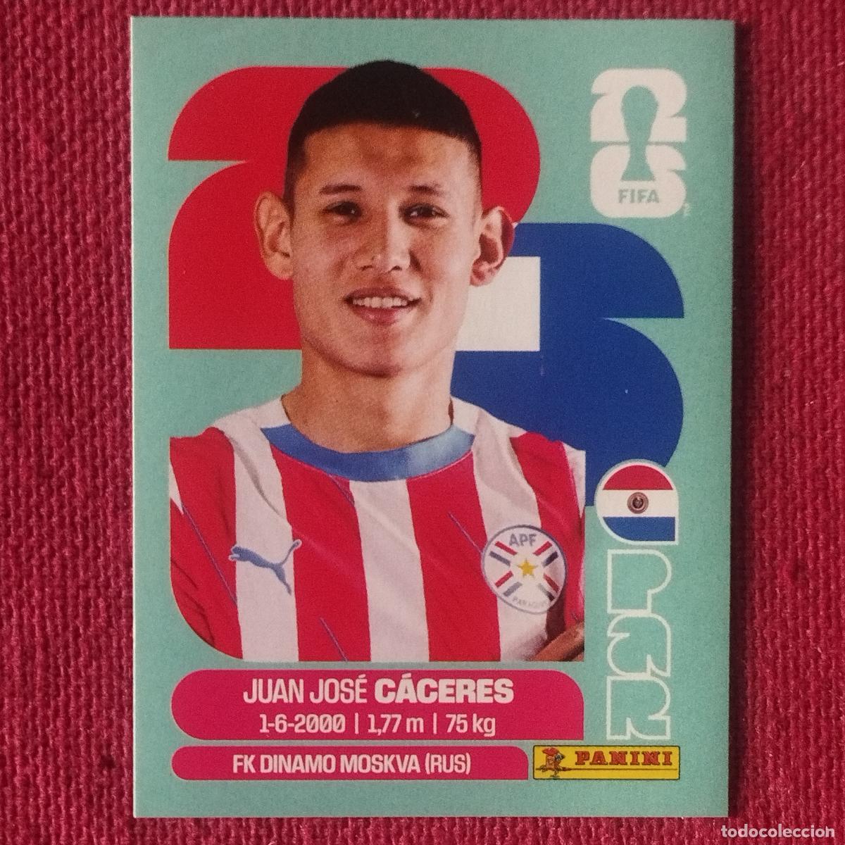 Cromos de f&uacute;tbol: JUAN JOSE CACERES - PAR 6 - PARAGUAY - MUNDIAL DE FUTBOL - FIFA WORLD CUP 2026
