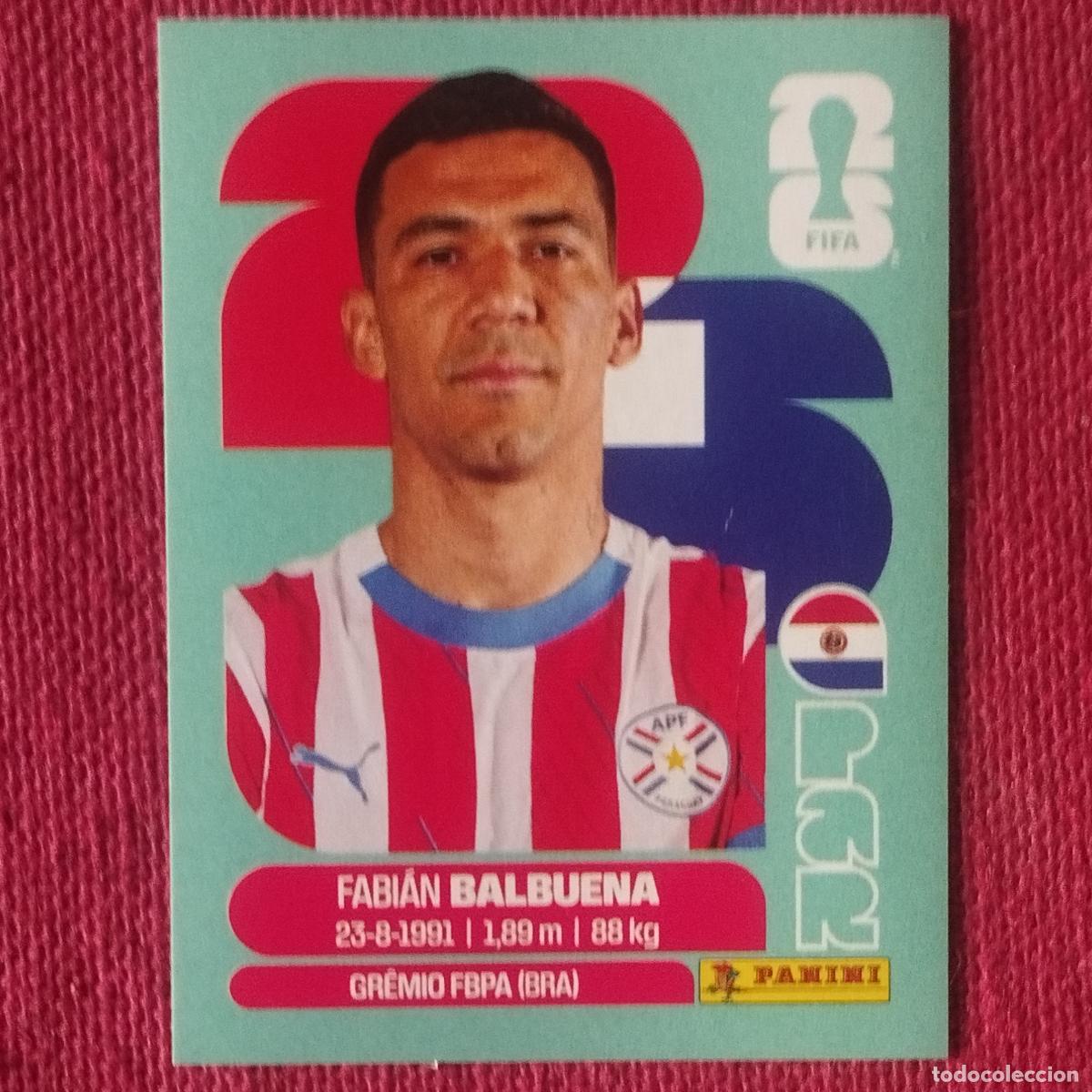 Fu&szlig;ball-Sticker: FABIAN BALBUENA - PAR 5 - PARAGUAY - MUNDIAL DE FUTBOL - FIFA WORLD CUP 2026