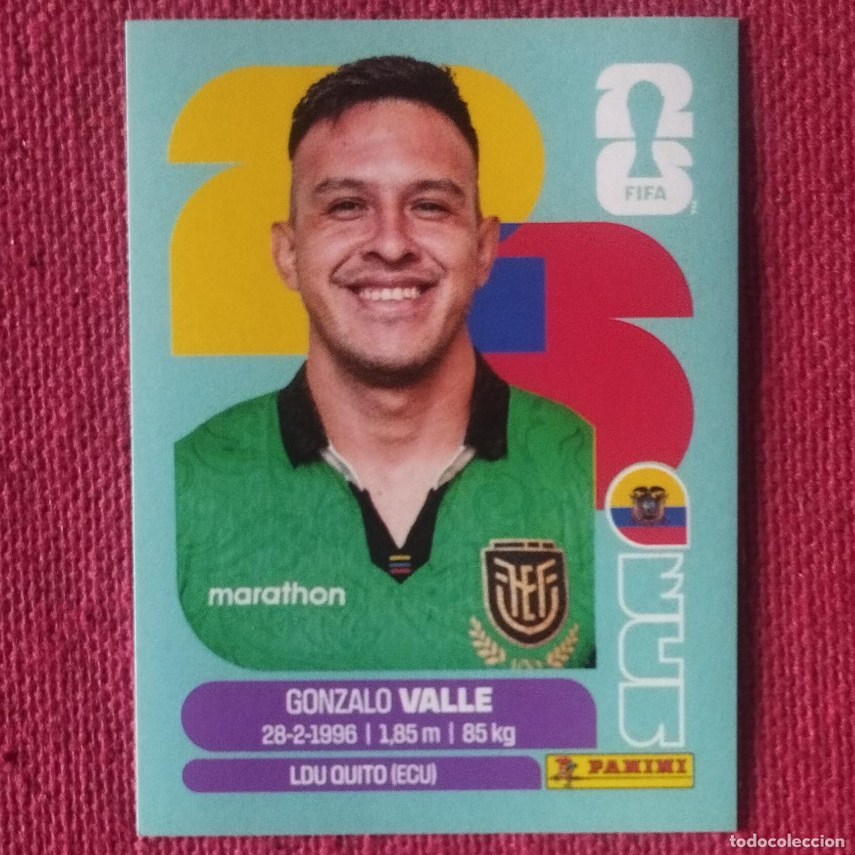 Cromos de f&uacute;tbol: GONZALO VALLE - ECU 3 - ECUADOR - MUNDIAL DE FUTBOL - FIFA WORLD CUP 2026