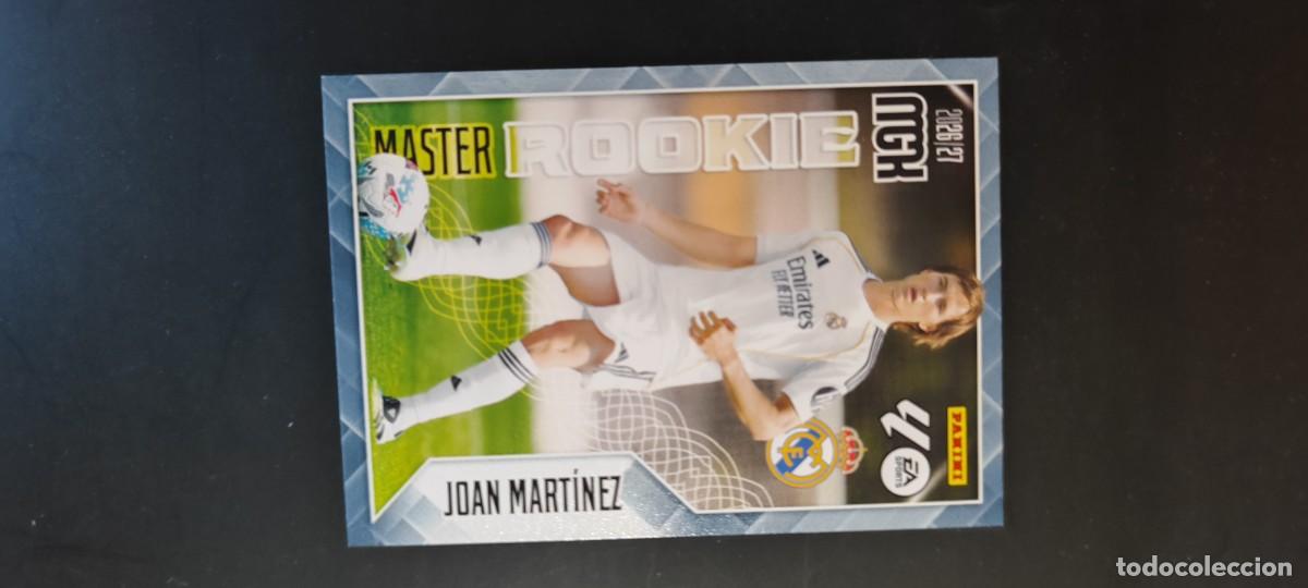 Cromos de f&uacute;tbol: MEGACRACKS 2026/27 CARD MASTER ROOKIE JOAN MARTINEZ REAL MADRID # 413 PANINI