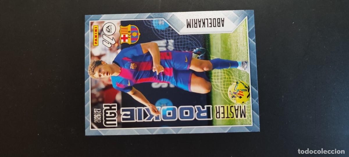 Cromos de f&uacute;tbol: MEGACRACKS 2026/27 CARD MASTER ROOKIE ABDELKARIM FC BARCELONA # 406 PANINI