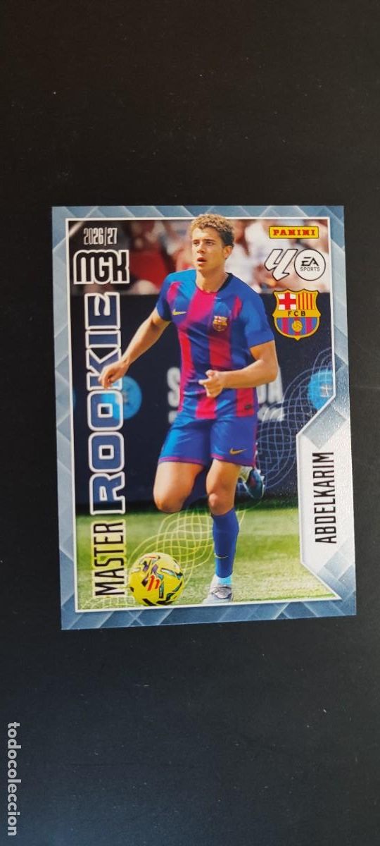Football Stickers: MEGACRACKS 2026/27 CARD MASTER ROOKIE ABDELKARIM FC BARCELONA # 406 PANINI
