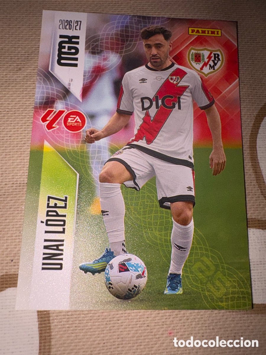 Cromos de f&uacute;tbol: Unai L&oacute;pez rayo vallecano megacracks 2026-2027 2026-2027