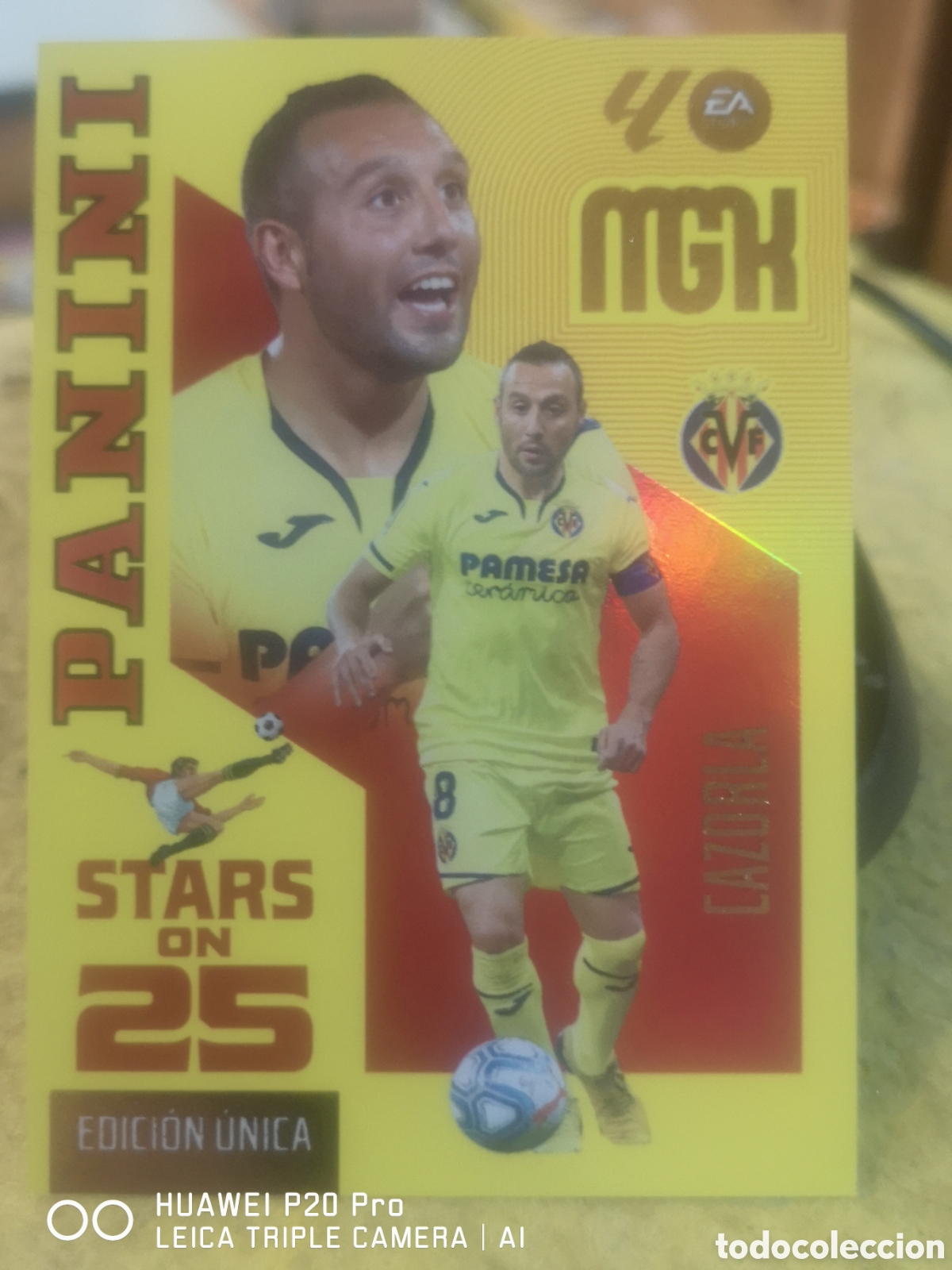 Cromos de f&uacute;tbol: MEGACRACKS 2026/27 CARD 25 ANIVERSARIO EDICION LIMITADA 438 CAZORLA - VILLARREAL