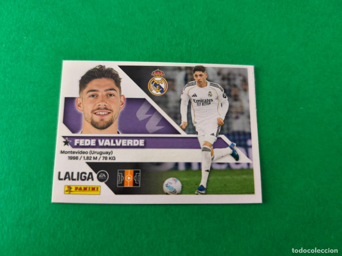 Cromos de f&uacute;tbol: CROMO FUTBOL VALVERDE REAL MADRID C.F. SIN PEGAR N&ordm; 12 LIGA ESTE 2026-2027/26-27 PANINI