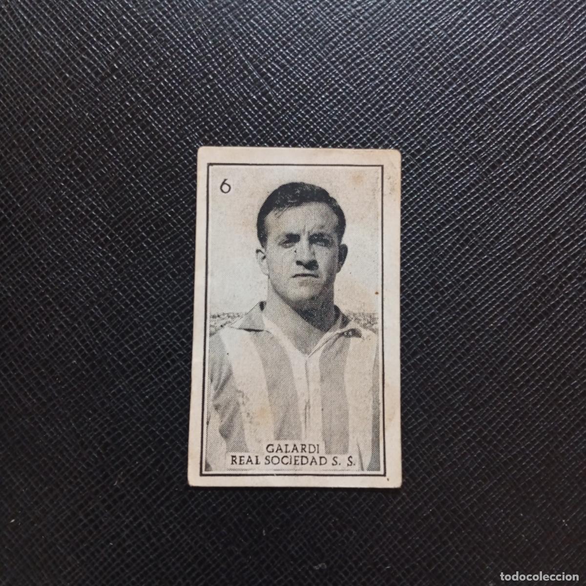 Cromos de f&uacute;tbol: 6 GALARDI REAL SOCIEDAD GRAFICAS BRASIL 1956 1957 FUTBOL LIGA 56 57 - DESPEGADO - A173 PG29