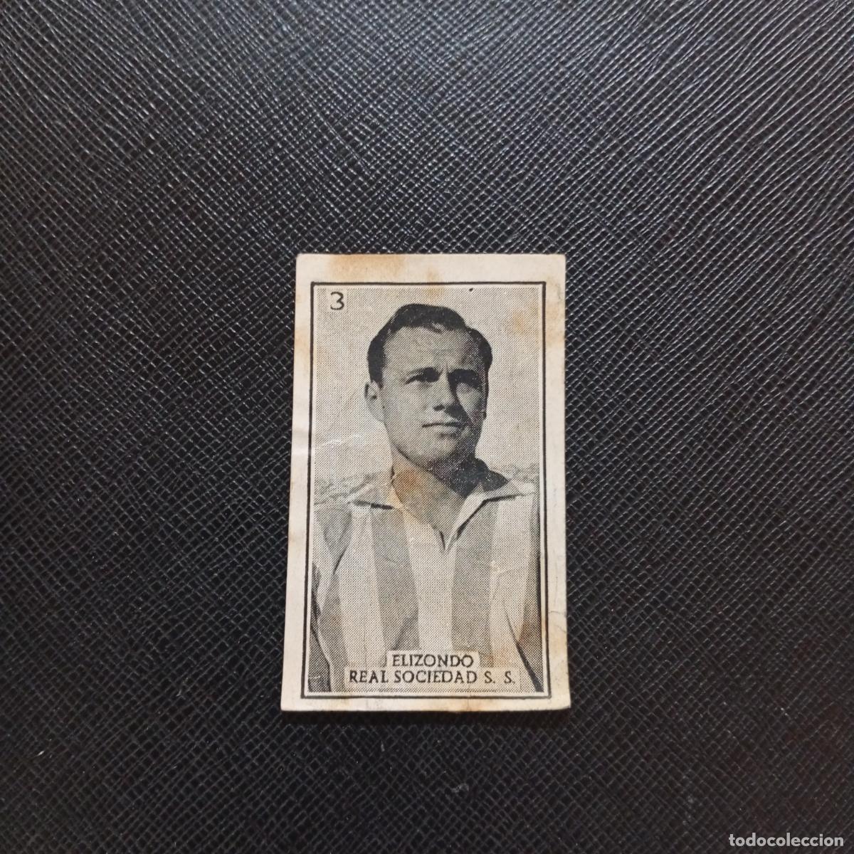 Cromos de f&uacute;tbol: 3 ELIZONDO REAL SOCIEDAD GRAFICAS BRASIL 1956 1957 FUTBOL LIGA 56 57 - DESPEGADO - A173 PG35