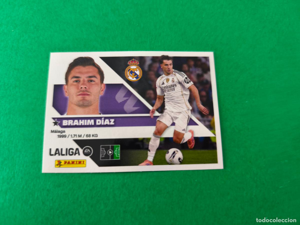 Cromos de f&uacute;tbol: CROMO FUTBOL BRAHIM DIAZ REAL MADRID C.F. SIN PEGAR N&ordm; 16 B LIGA ESTE 2026-2027/26-27 PANINI