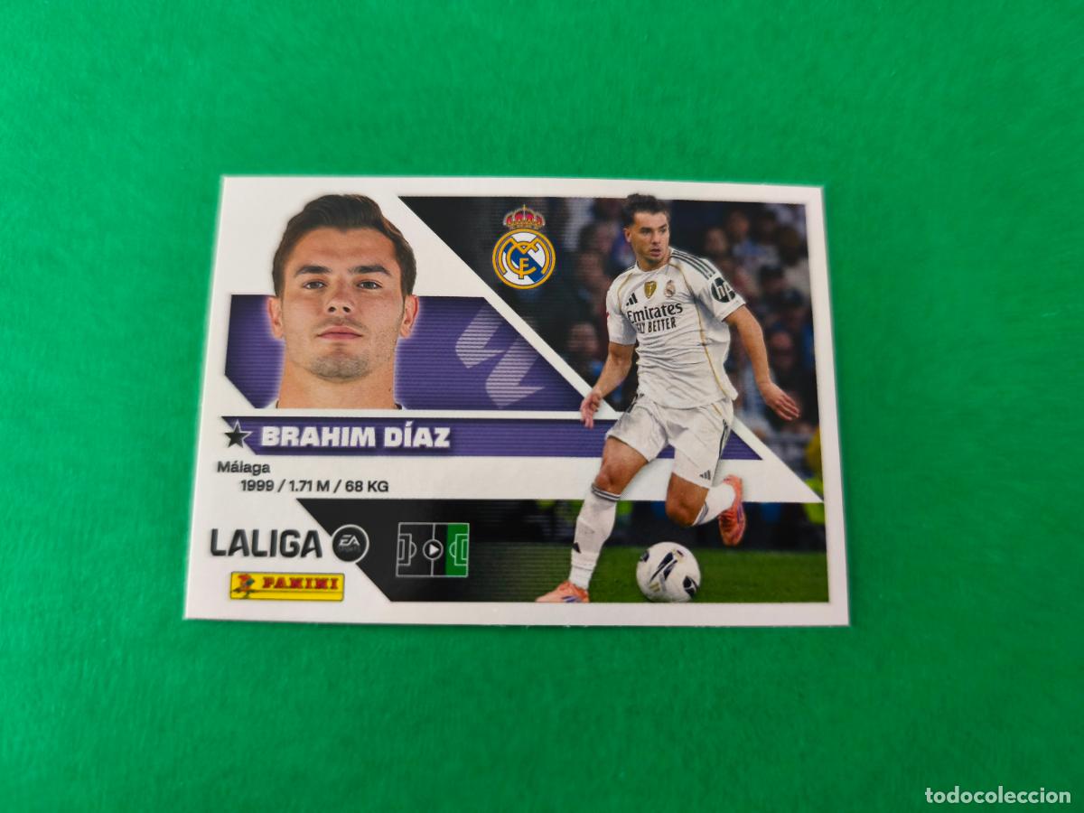Cromos de f&uacute;tbol: CROMO FUTBOL BRAHIM DIAZ REAL MADRID C.F. SIN PEGAR N&ordm; 16 B LIGA ESTE 2026-2027/26-27 PANINI