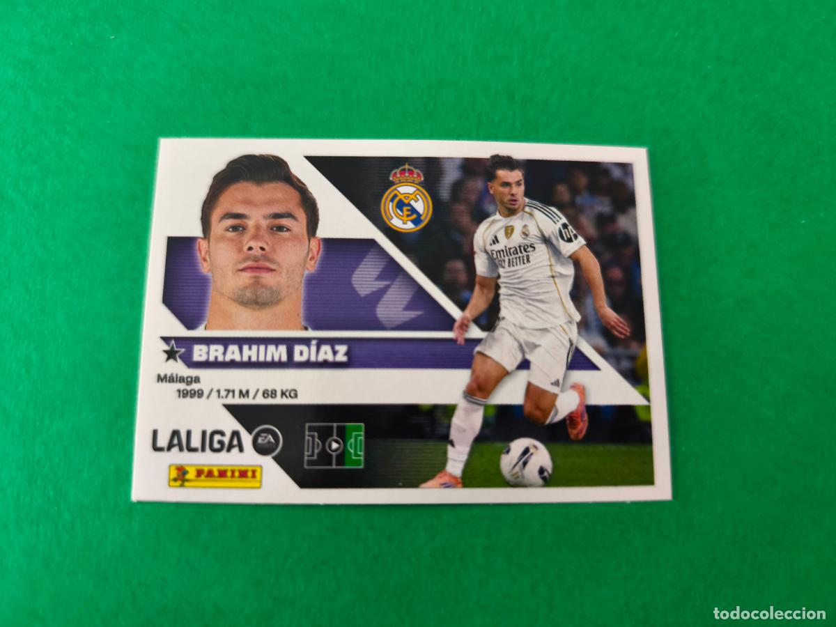 Cromos de f&uacute;tbol: CROMO FUTBOL BRAHIM DIAZ REAL MADRID C.F. SIN PEGAR N&ordm; 16 B LIGA ESTE 2026-2027/26-27 PANINI