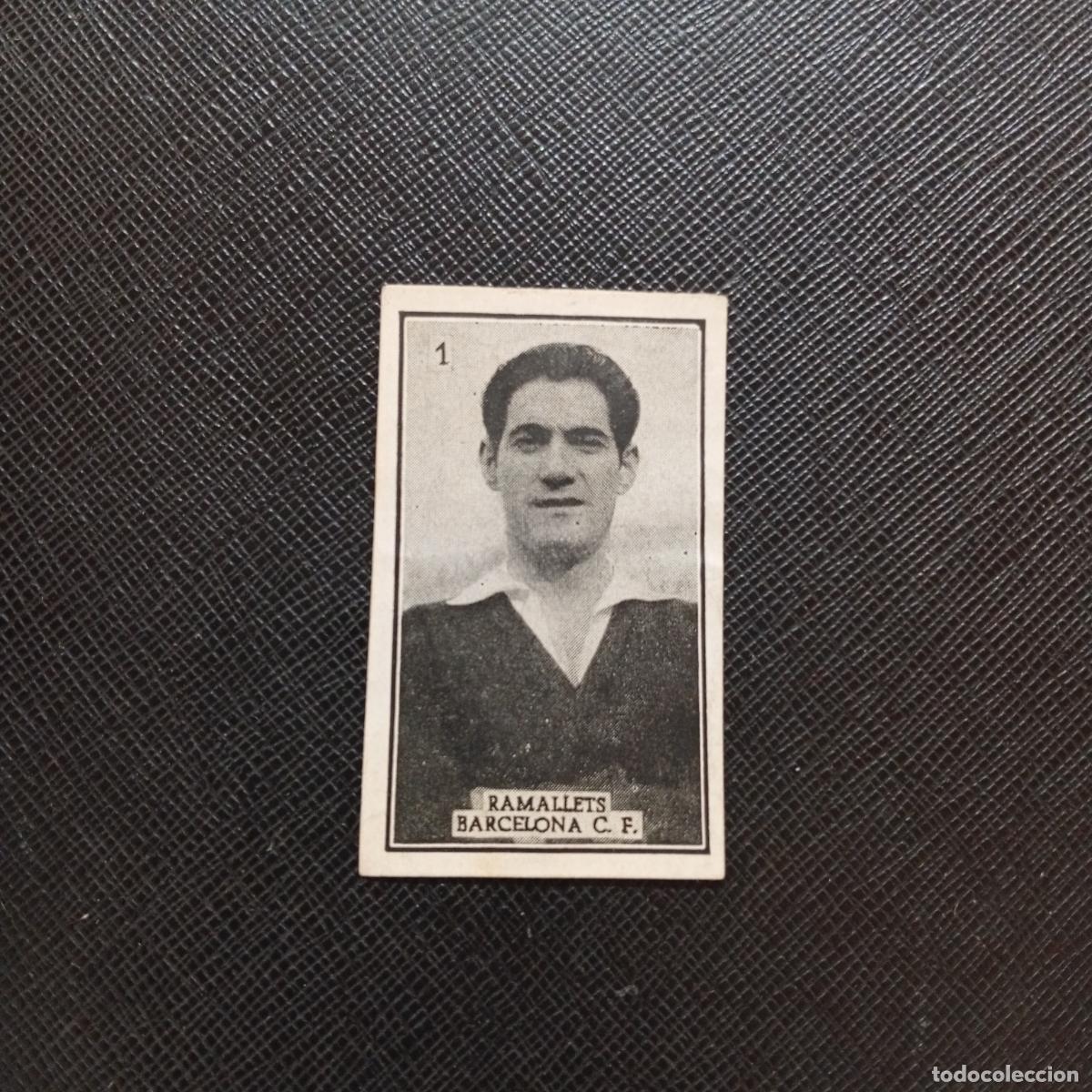 Cromos de f&uacute;tbol: 1 RAMALLETS BARCELONA GRAFICAS BRASIL 1956 1957 FUTBOL LIGA 56 57 - DESPEGADO - A173 PG35