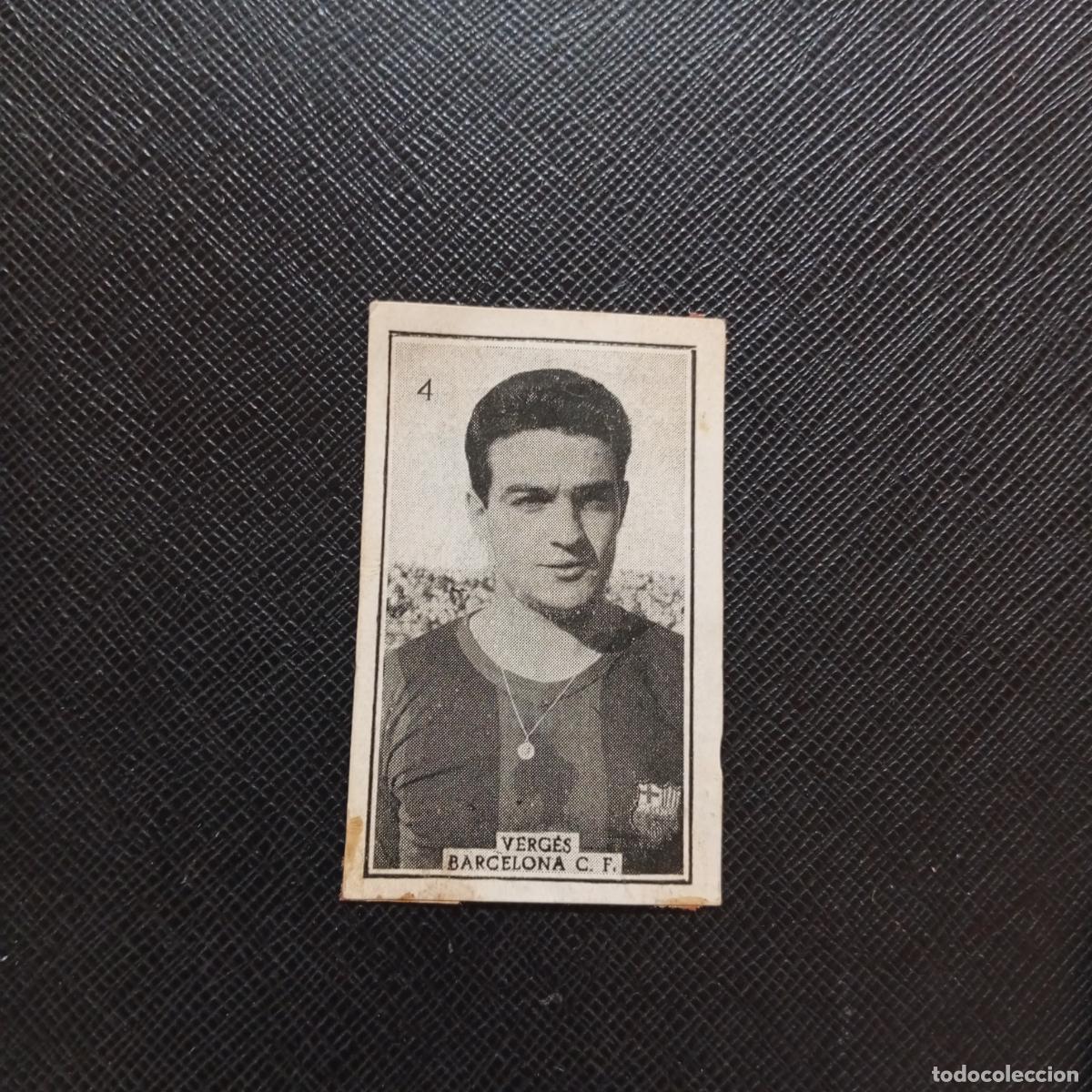 Cromos de Futebol: 4 VERGES BARCELONA GRAFICAS BRASIL 1956 1957 FUTBOL LIGA 56 57 - DESPEGADO - A174 PG514
