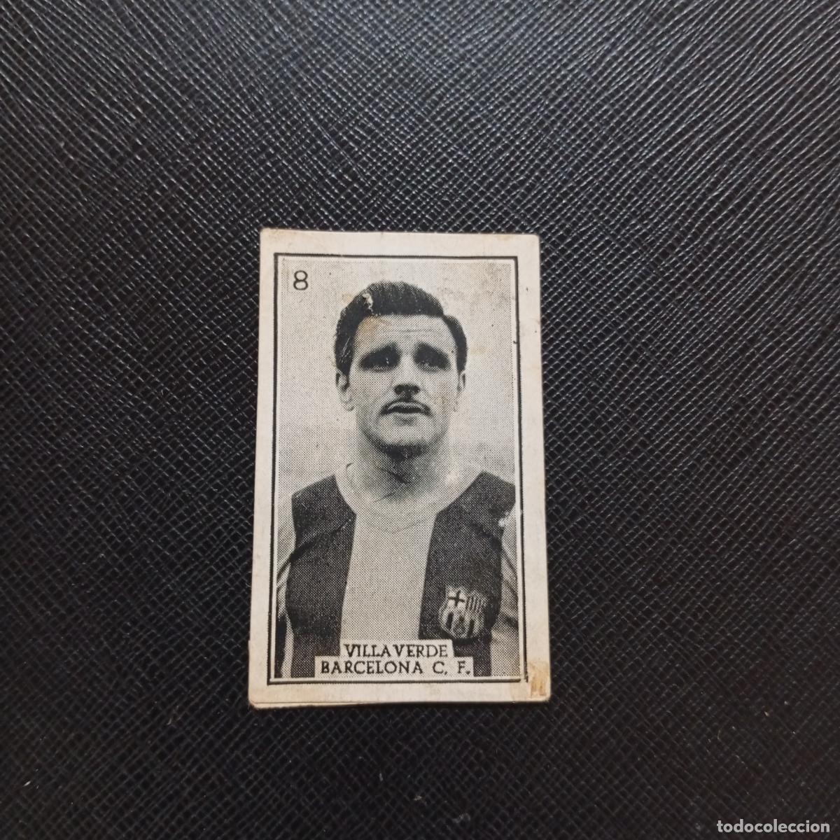 Cromos de f&uacute;tbol: 8 VILLAVERDE BARCELONA GRAFICAS BRASIL 1956 1957 FUTBOL LIGA 56 57 - DESPEGADO - A174 PG514
