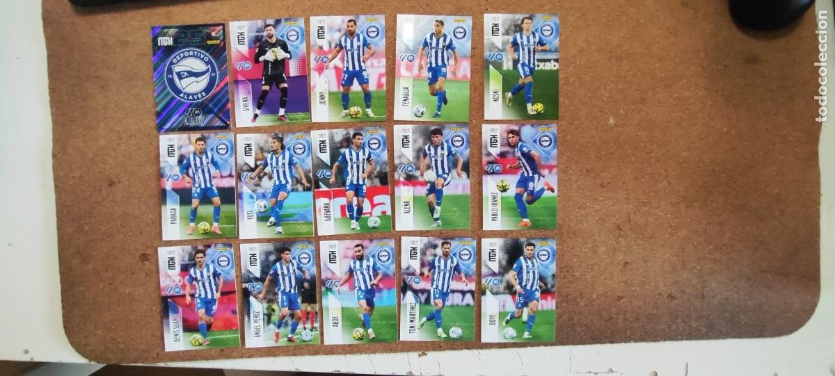 Cromos de f&uacute;tbol: NUEVOS MEGACRACKS 26/27 LOTE 15 CARTAS DEL ALAVES # PANINI
