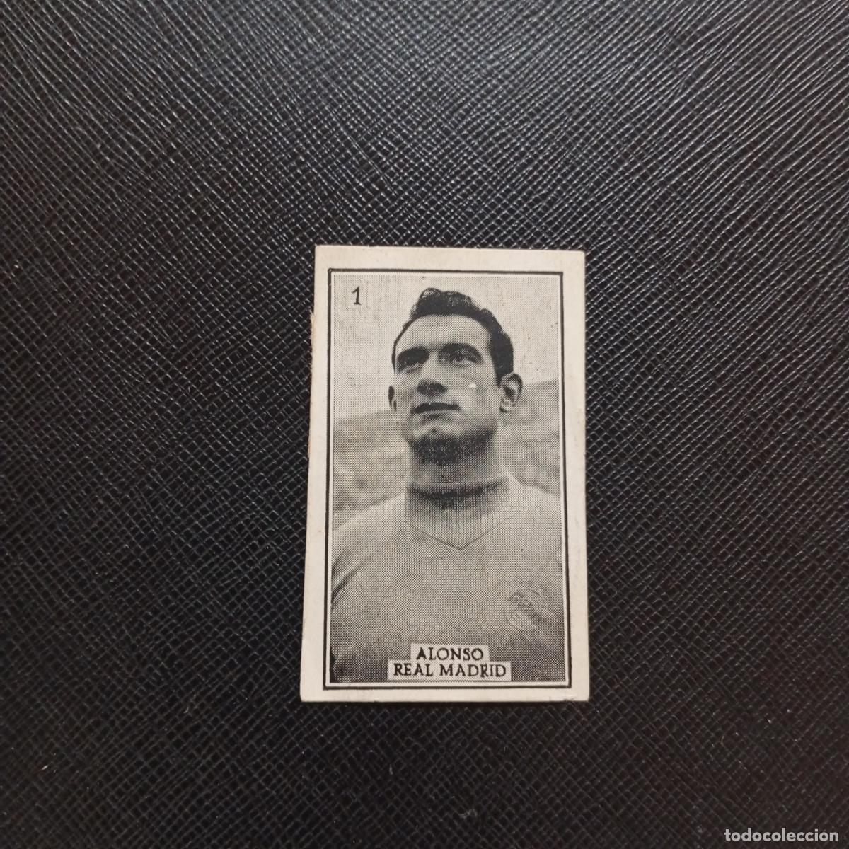 Cromos de f&uacute;tbol: 1 ALONSO REAL MADRID GRAFICAS BRASIL 1956 1957 FUTBOL LIGA 56 57 - DESPEGADO - A174 PG514