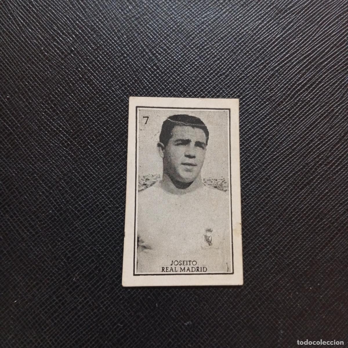 Cromos de f&uacute;tbol: 7 JOSEITO REAL MADRID GRAFICAS BRASIL 1956 1957 FUTBOL LIGA 56 57 - DESPEGADO - A174 PG523
