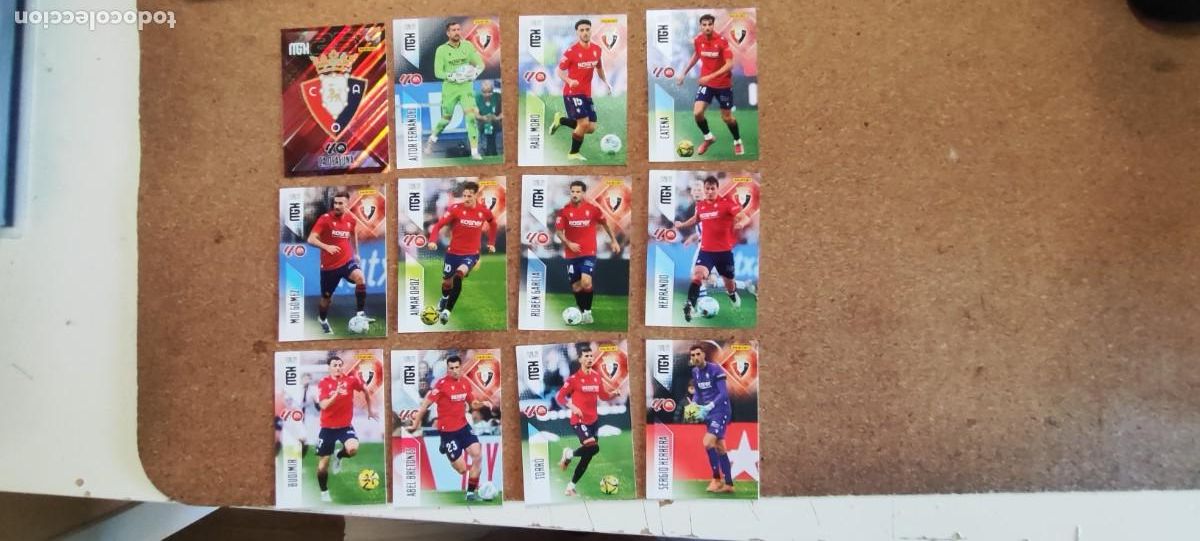 Cromos de f&uacute;tbol: NUEVOS MEGACRACKS 26/27 LOTE 12 CARTAS DEL OSASUNA # PANINI