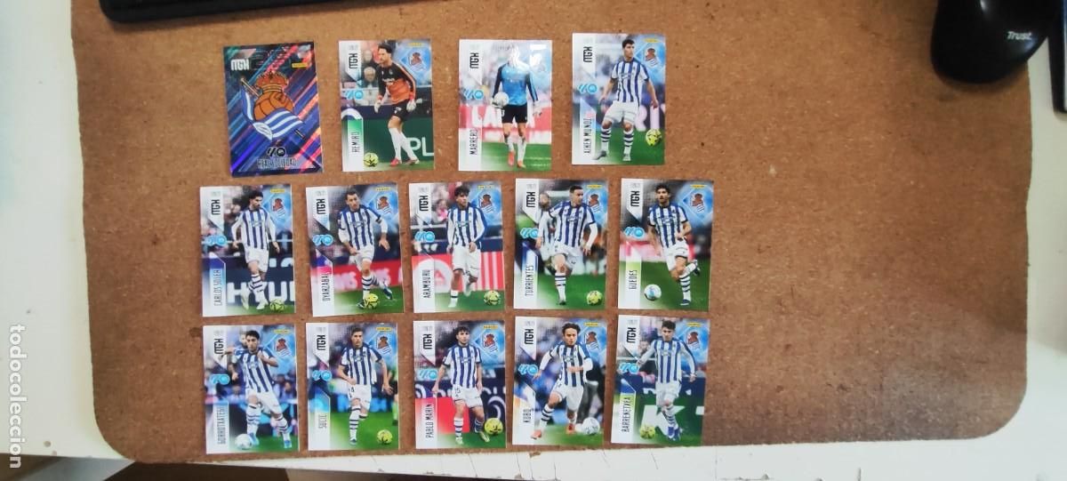 Cromos de f&uacute;tbol: NUEVOS MEGACRACKS 26/27 LOTE 14 CARTAS DE LA REAL SOCIEDAD # PANINI