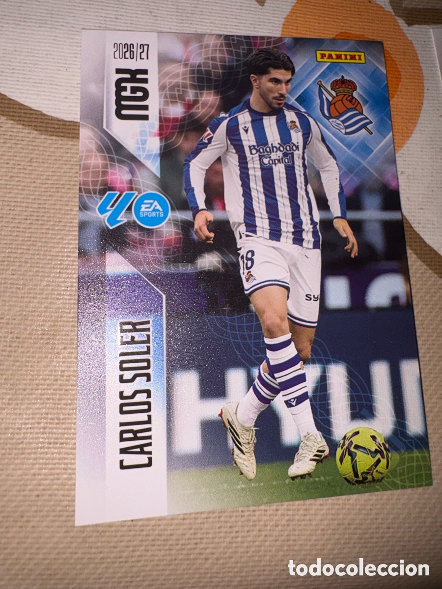 Cromos de f&uacute;tbol: Carlos soler real sociedad megacrack 2026-2027 26-27