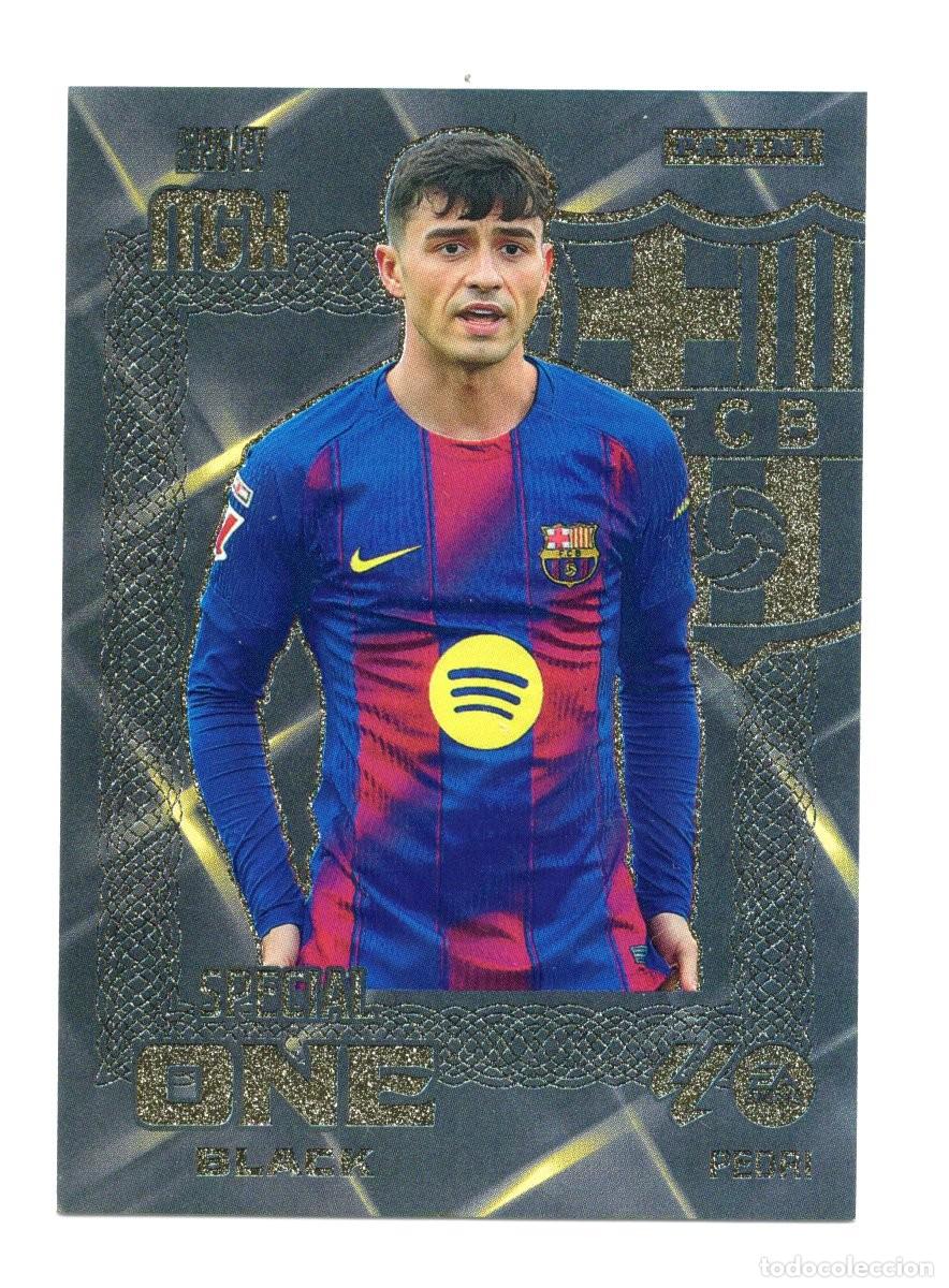 Cromos de f&uacute;tbol: PEDRI SPECIAL ONE BLACK BARCELONA MEGACRACKS 26 27 2026 2027 PANINI