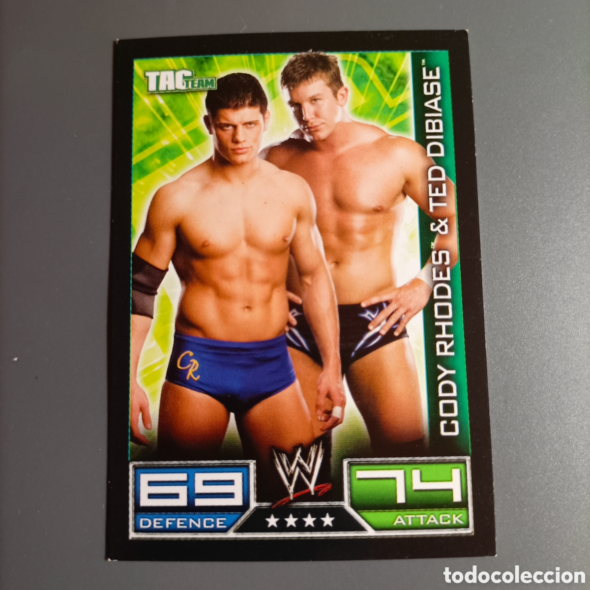 Cromos de f&uacute;tbol: Carta WWE TOPPS SLAM ATTAX 2008 RAW - CODY RHODES & TED DIBIASE