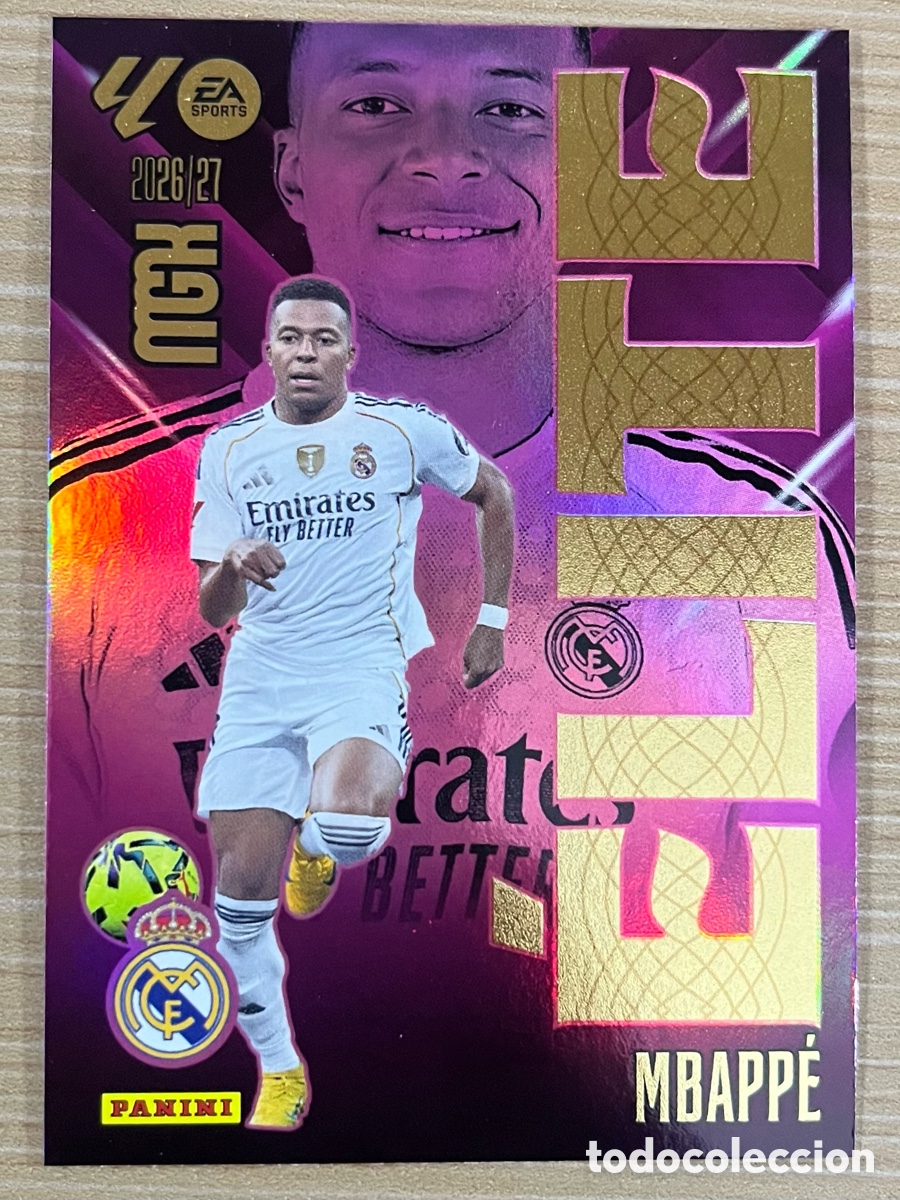 Cromos de f&uacute;tbol: Mbapp&eacute; Elite Megacracks 2026-27 - Real Madrid