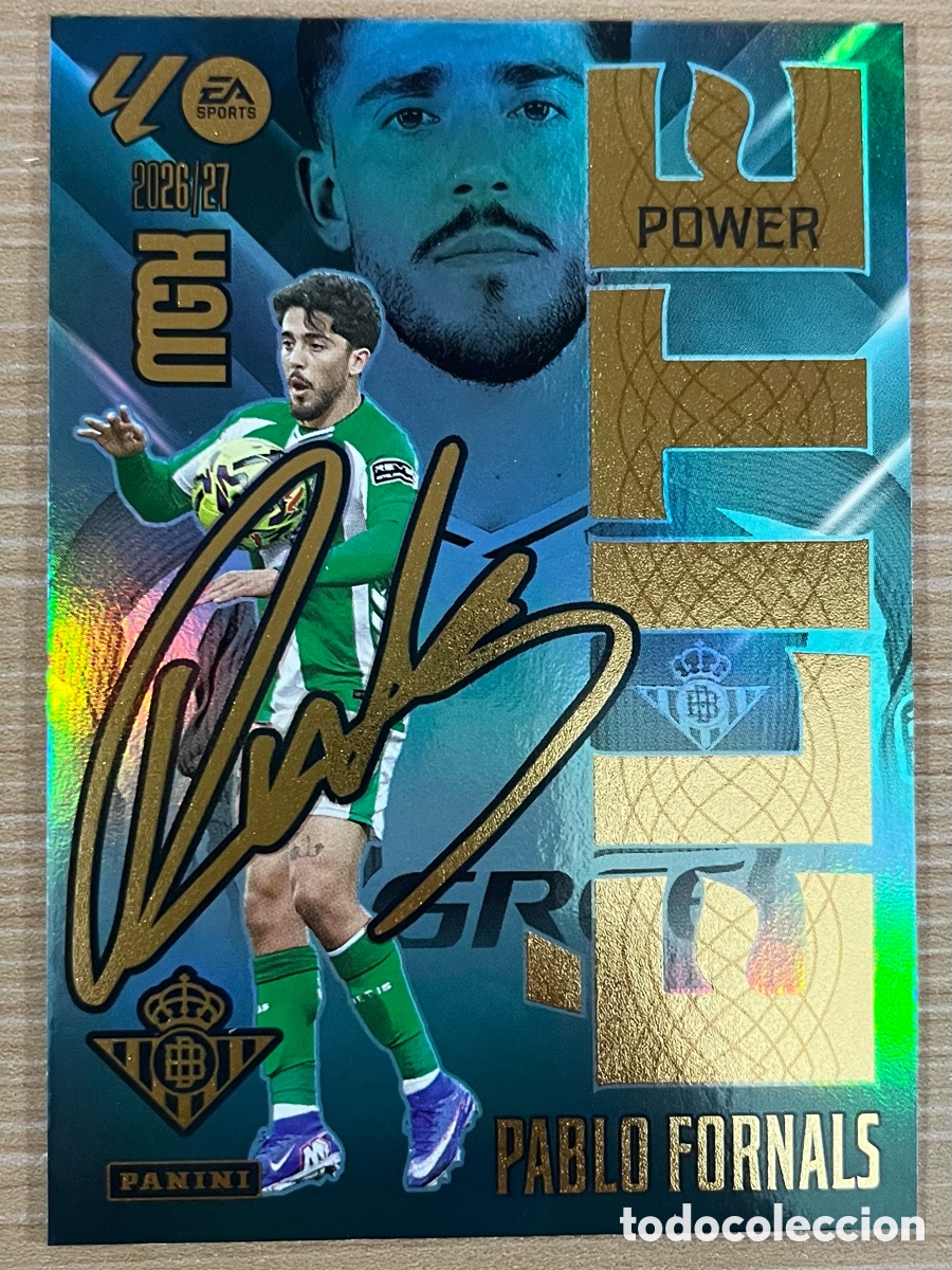 Cromos de f&uacute;tbol: Pablo Fornals Elite Power Megacracks 2026-27 - Real Betis