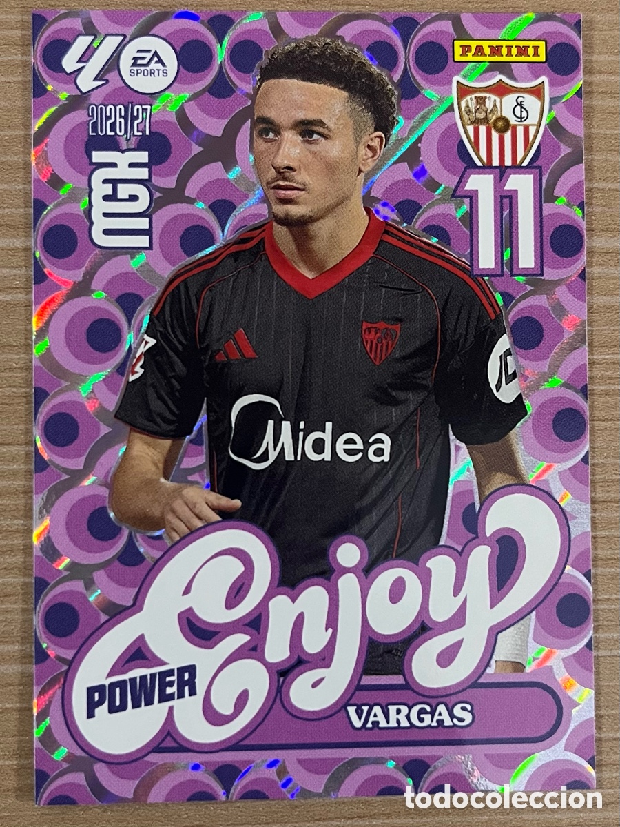 Cromos de f&uacute;tbol: Vargas Enjoy Power Megacracks 2026-27 - Sevilla